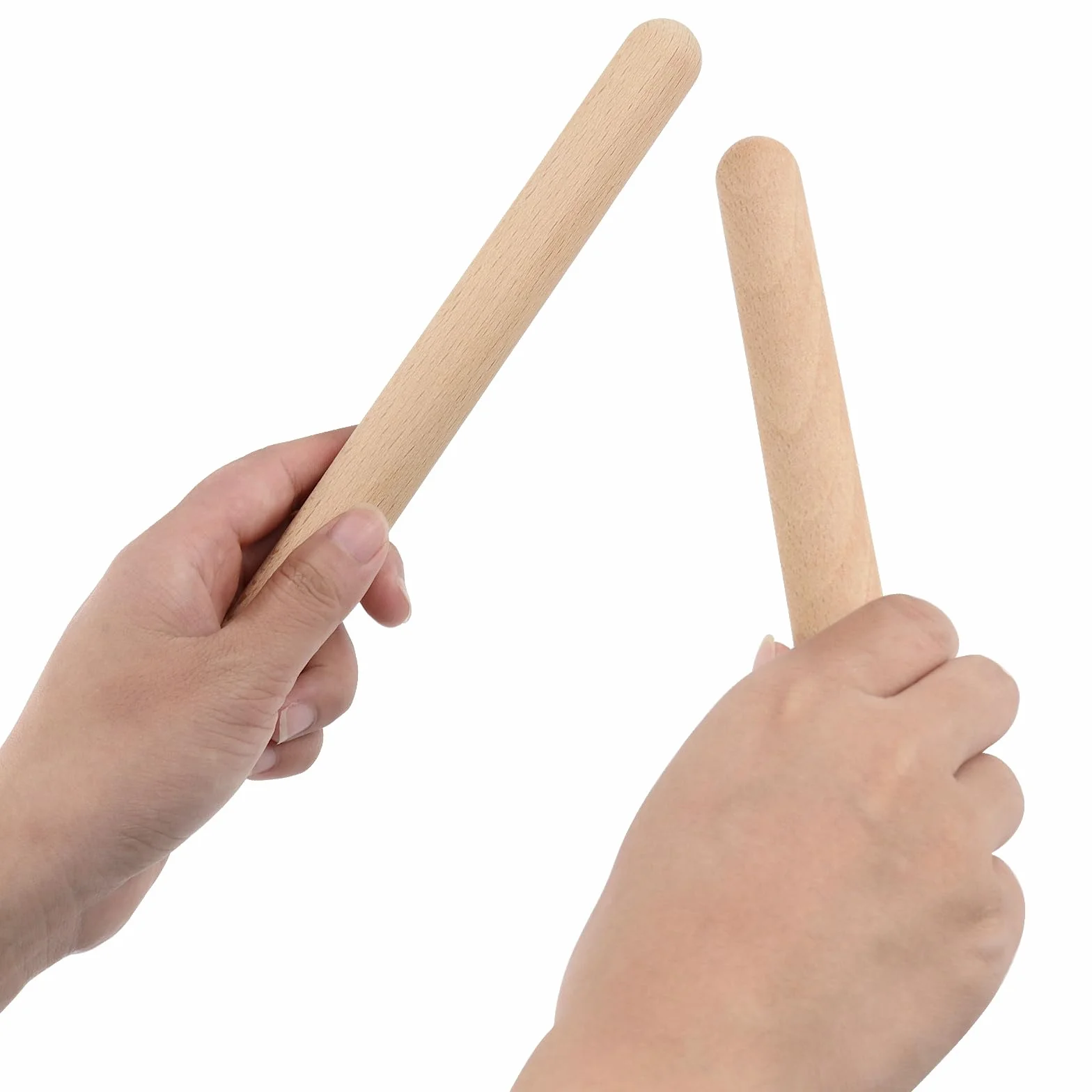 16 sztuk, 20 cm, instrument z drewna dźwiękowego, zestaw pałeczek do rytmii, do szkół, zespołów, profesjonalistów lub początkujących