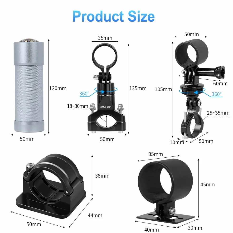 VSYSTO 4K Ultra wysokiej rozdzielczości kamera WiFi Rejestrator motocyklowy Sport Rejestrator nart Wyświetlacz temperatury Starlight Night Vision Metal Body Wodoodporne nagrywanie pętli