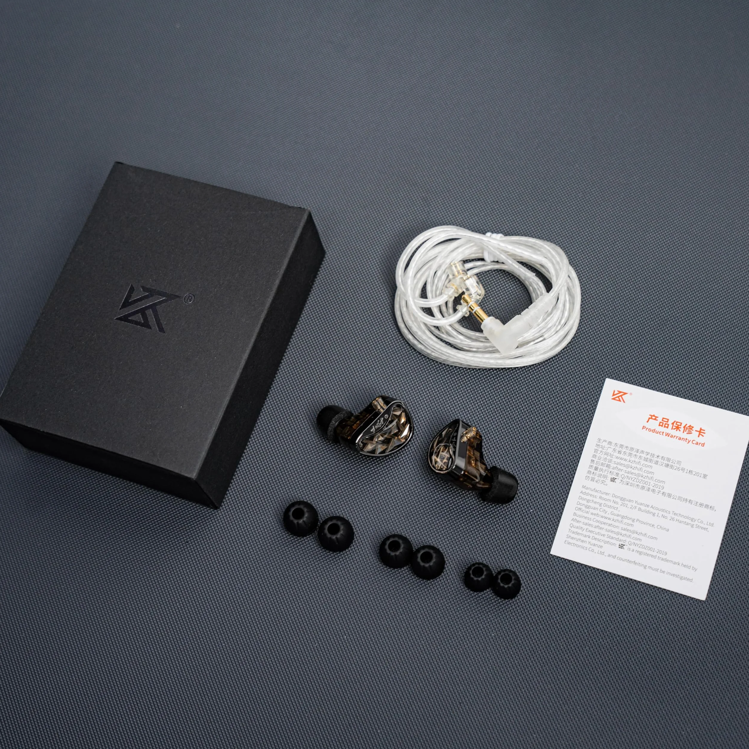 LINSOUL KZ AS24 Pro 12BA Drivers In-Ear Monitor, regulowane HiFi IEM, przewodowe słuchawki douszne ze zdejmowanym 2-pinowym posrebrzanym kablem dla muzyków audiofilów (standard, bez mikrofonu)