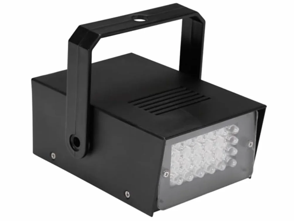 HQ-Power mini lampa stroboskopowa LED 24 diody regulowana częstotliwość