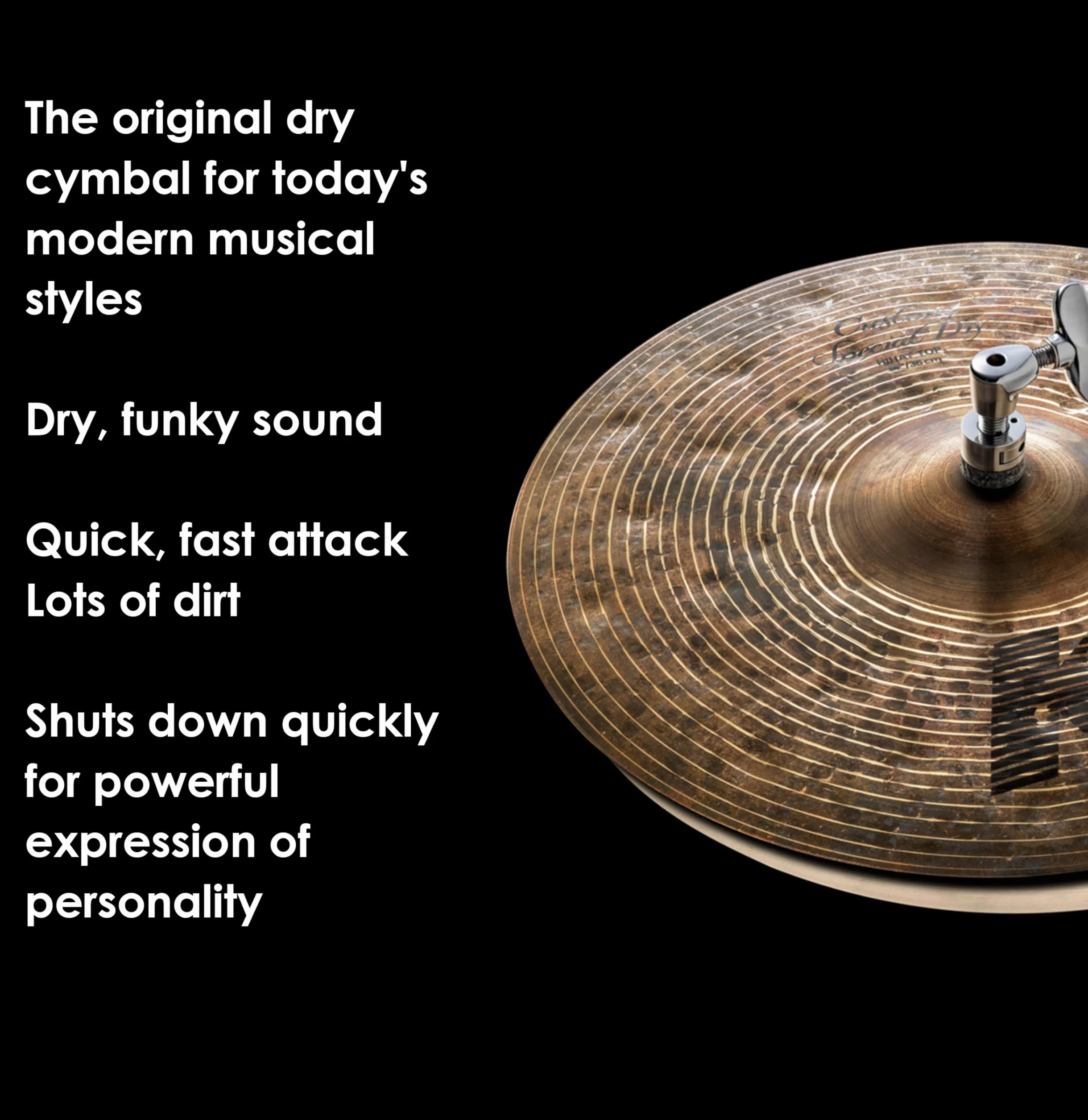 Zildjian K1408 K Custom Special Dry Hi-Hat 14" - HiHat