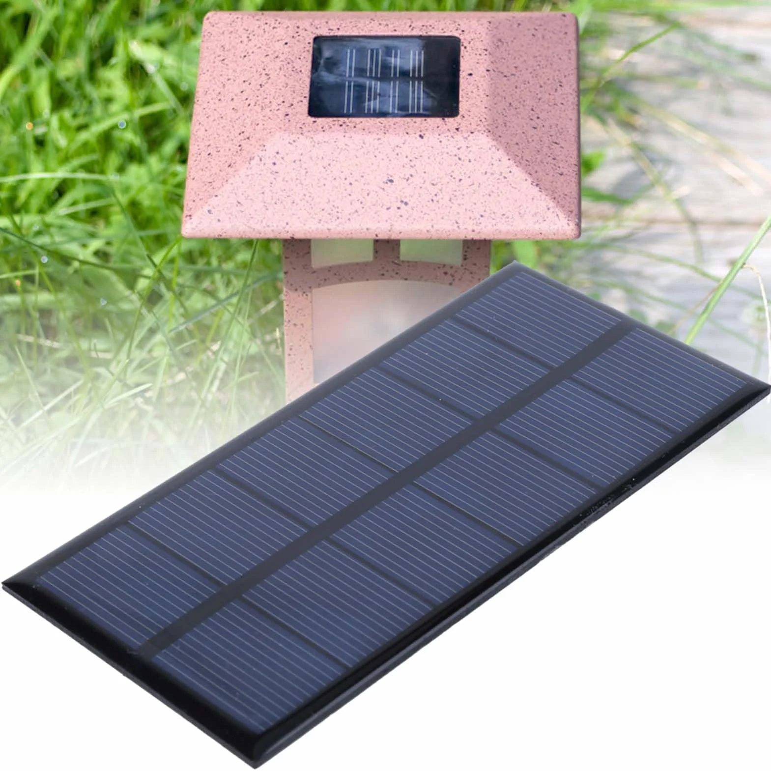 Panel słoneczny 1 W 3 V, mini panel słoneczny DIY krystaliczny silikonowy panel słoneczny do ładowarki DIY