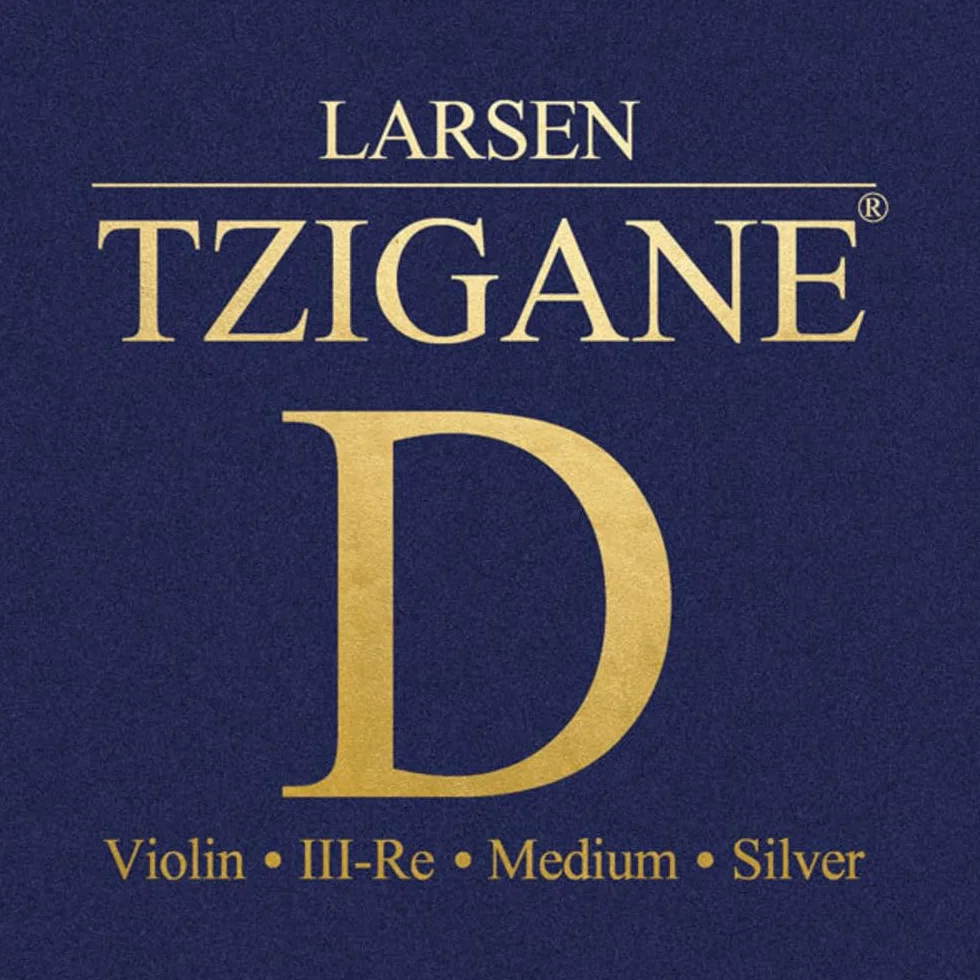 LARSEN STRINGS struny skrzypcowe Tzigane rdzeń z włókna wielowłóknowego D srebrny średni