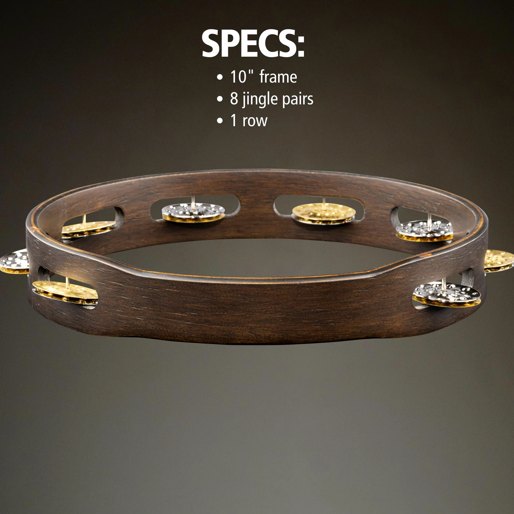 MEINL Percussion Vintage Tambourine - 10" orzech brązowy (TA1VM-WB)