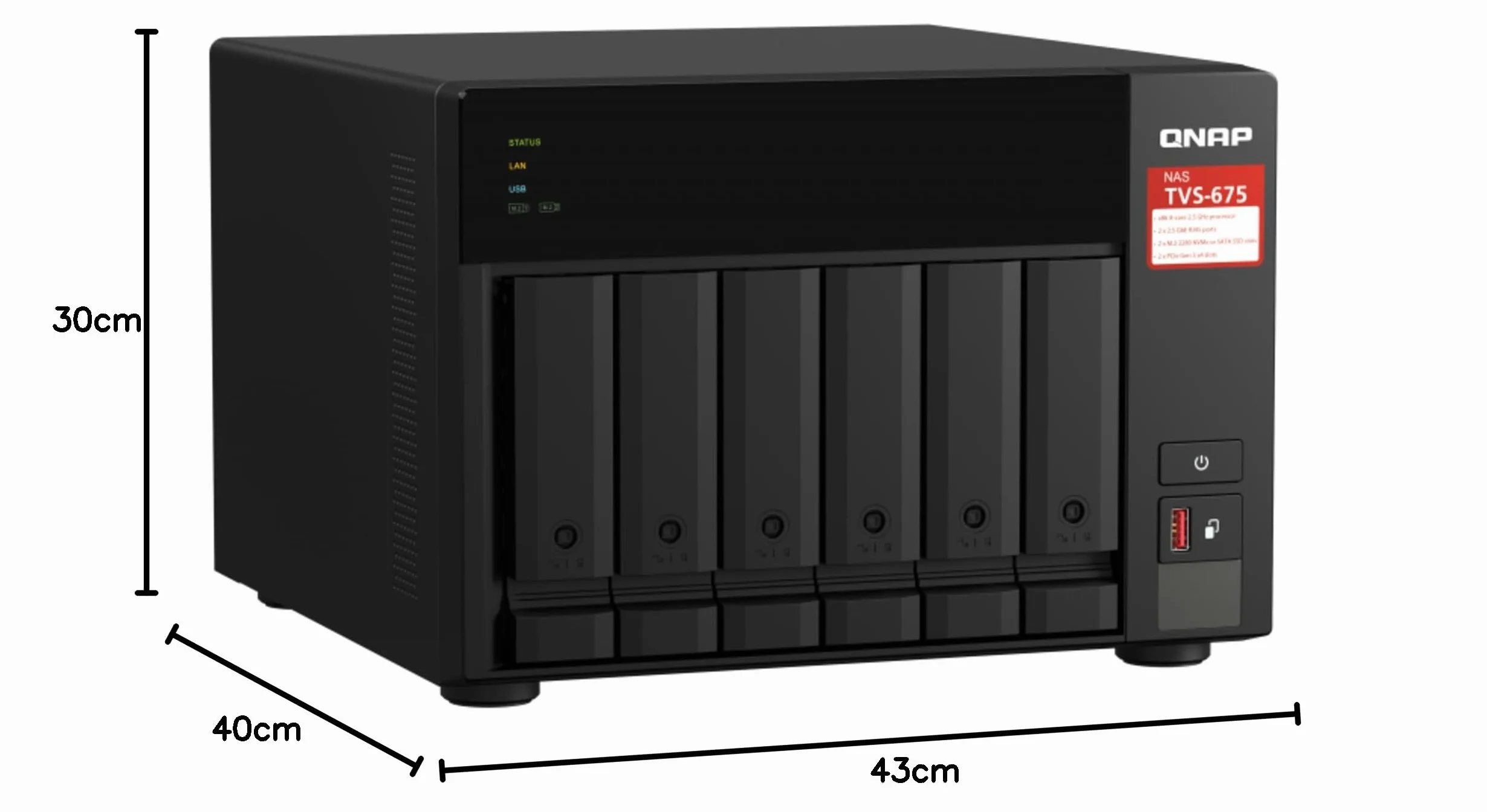 QNAP TVS-675-8G 6-kieszeniowy NAS KX-U6580