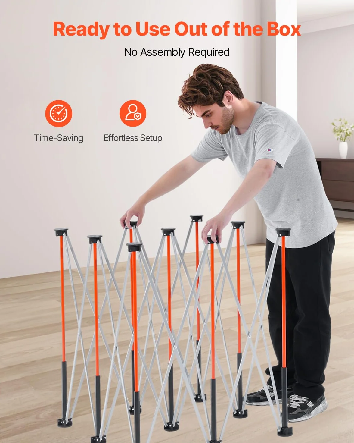 VEVOR Przenośny składany stół warsztatowy 1264 x 1264 mm składany stół roboczy bez montażu, obciążenie 1589 kg z torbą do przechowywania, blat stołu nie jest dołączony, do garażu, warsztatu