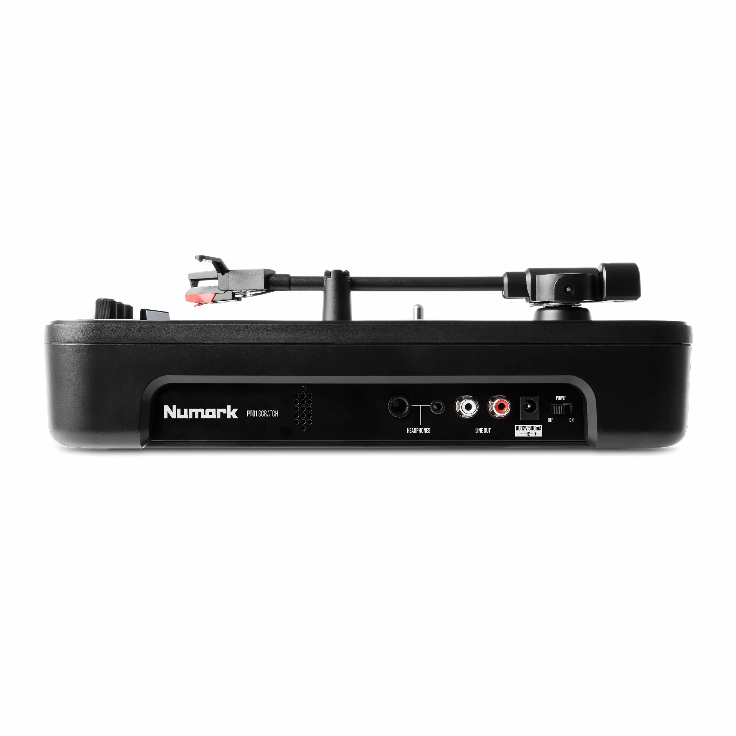 Numark PT01 Przenośny gramofon z przełącznikiem scratch i futerałem transportowym