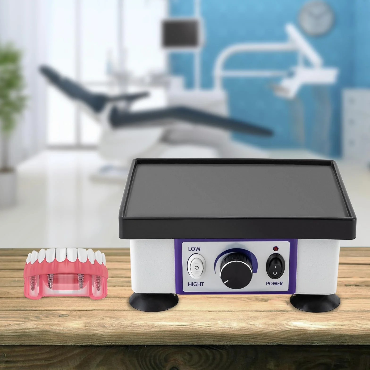 Oscylator dentystyczny, do gipsu, oscylator, płyta wibracyjna, 220 V, 120 W, prostokątny , wyposażenie laboratorium dentystycznego dla dentystów i klinik dentystycznych, 21