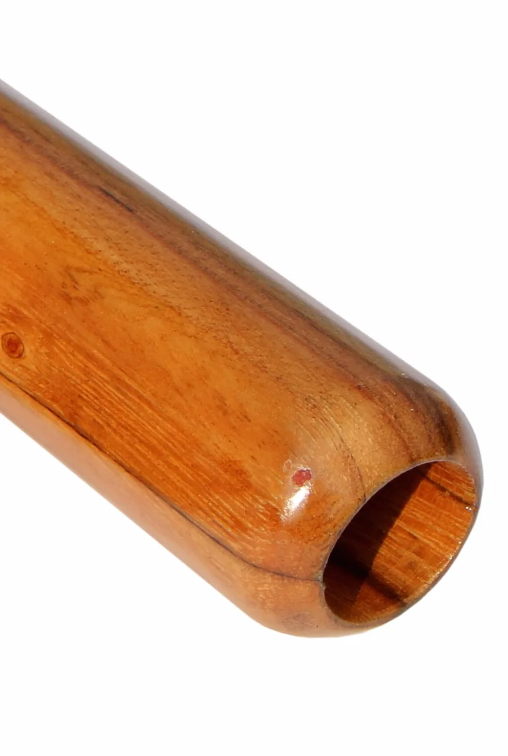 Piękne okrągłe Didgeridoo – rzeźbienie z drewna jako pomysł na prezent na urodziny, Boże Narodzenie, dekoracja ściany, instrument muzyczny, rękodzieło (niebieski)