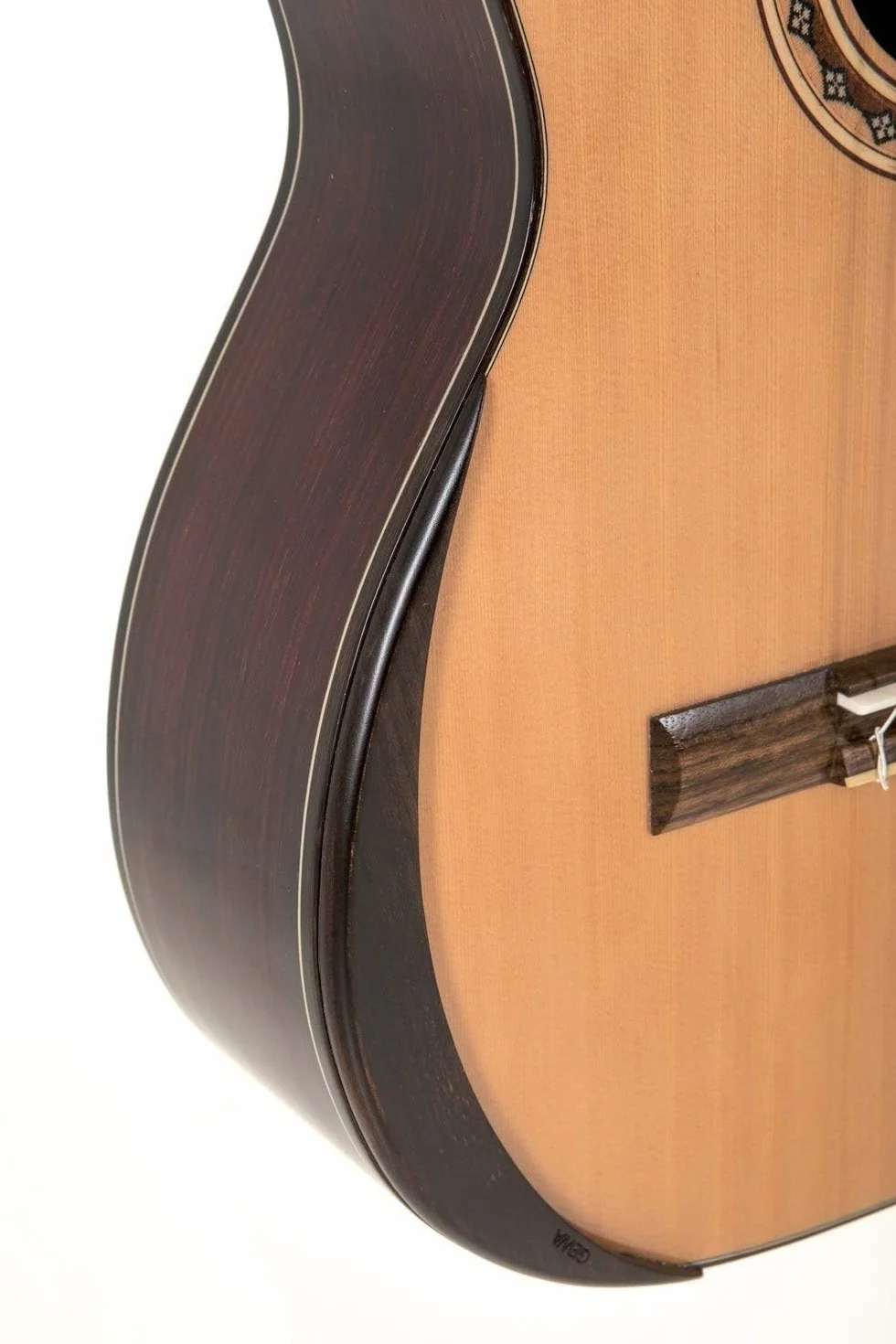 GEWA podłokietnik do gitary klasycznej - Wiśnia - Komfortowa gra - Wolny dźwięk - Łatwy montaż - Dla wielu modeli gitar
