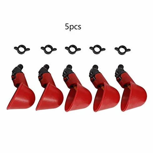 5 SZTUK Kurczaka Ptak Automatyczne Poidła Miseczki Na Kubki Wody(Fixed screw bowl, 12)