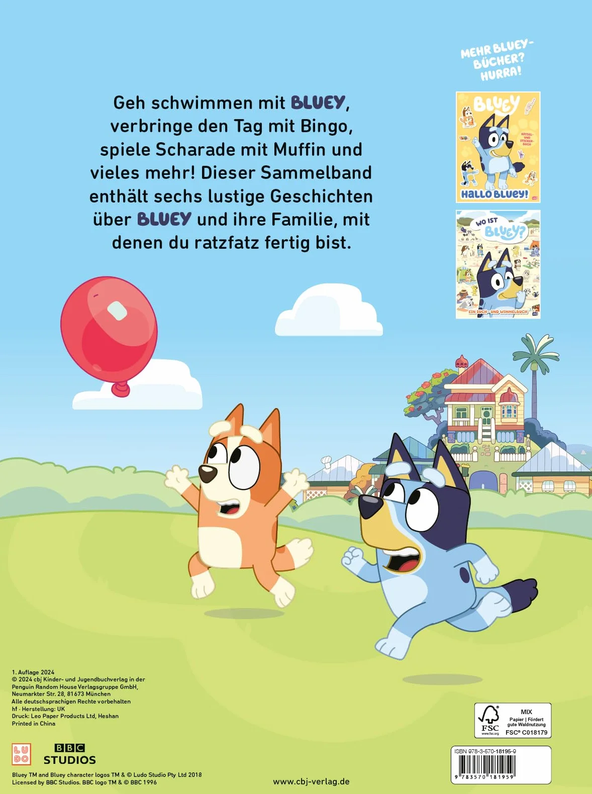 BLUEY - 5-Minuten-Geschichten: Bilderbuch für Kinder ab 3 Jahren: 1