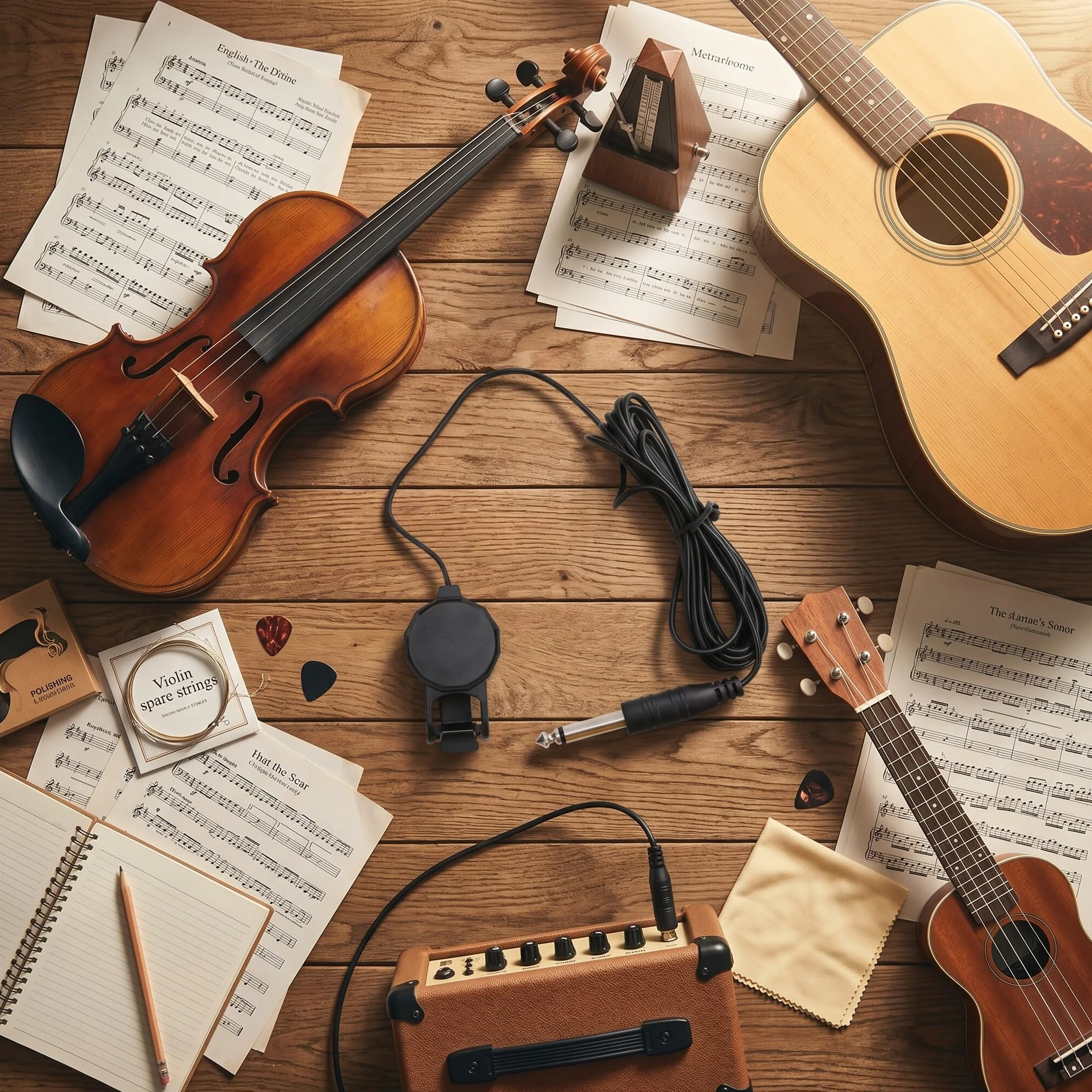 ClipOn Pickup Mikrofon Gitarowy Piezo Akustyczny Skrzypce Ukulele Akcesoria Występy na Scenie Lekki Przenośny