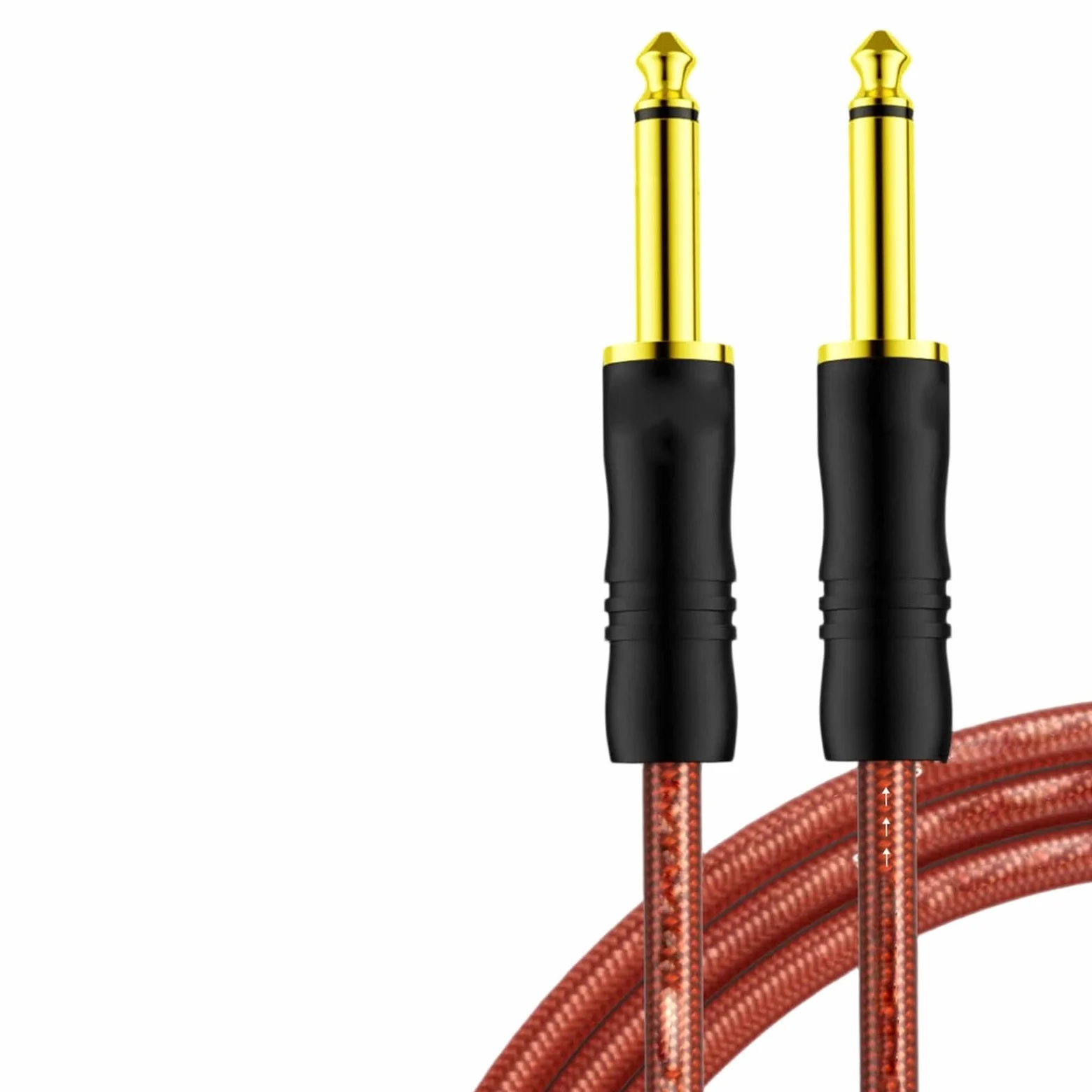 Posrebrzany Zbalansowany Kabel Stereo Z Miedzi Beztlenowej 6,5 Mm Do Wzmacniaczy I Mikserów | Kabel gitarowy (stereo, 300 cm)