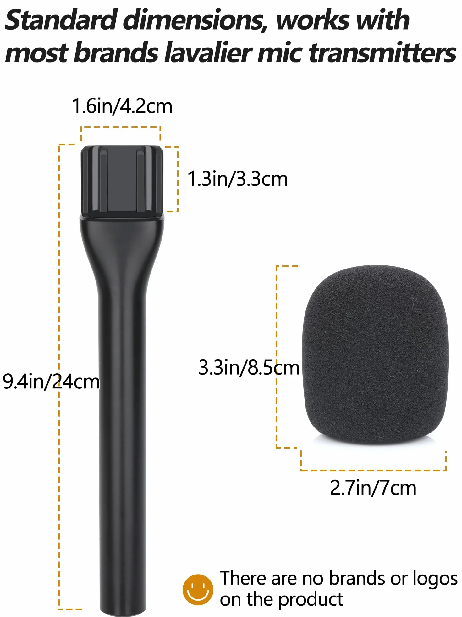YOUSHARES 2 Szt. Bezprzewodowy Adapter Mikrofonowy Kompatybilny z DJI Mic, Mic 2, Rode Wireless GO II