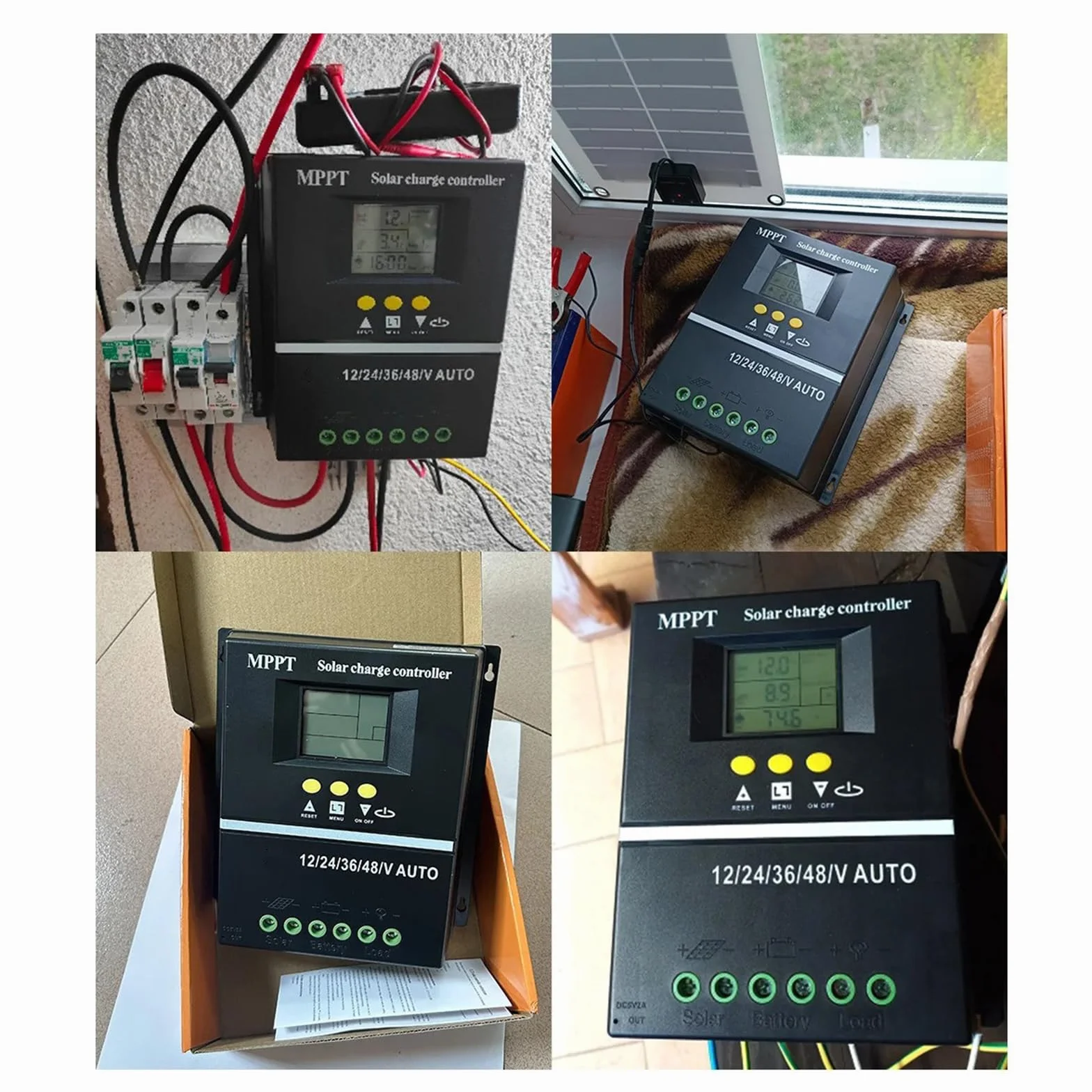 Kontrolery paneli solarnych 150 A systemy ładowania akcesoria do domu ulepsza baterie życie odporne na warunki atmosferyczne wzory zewnętrzne solarne regulator mocy