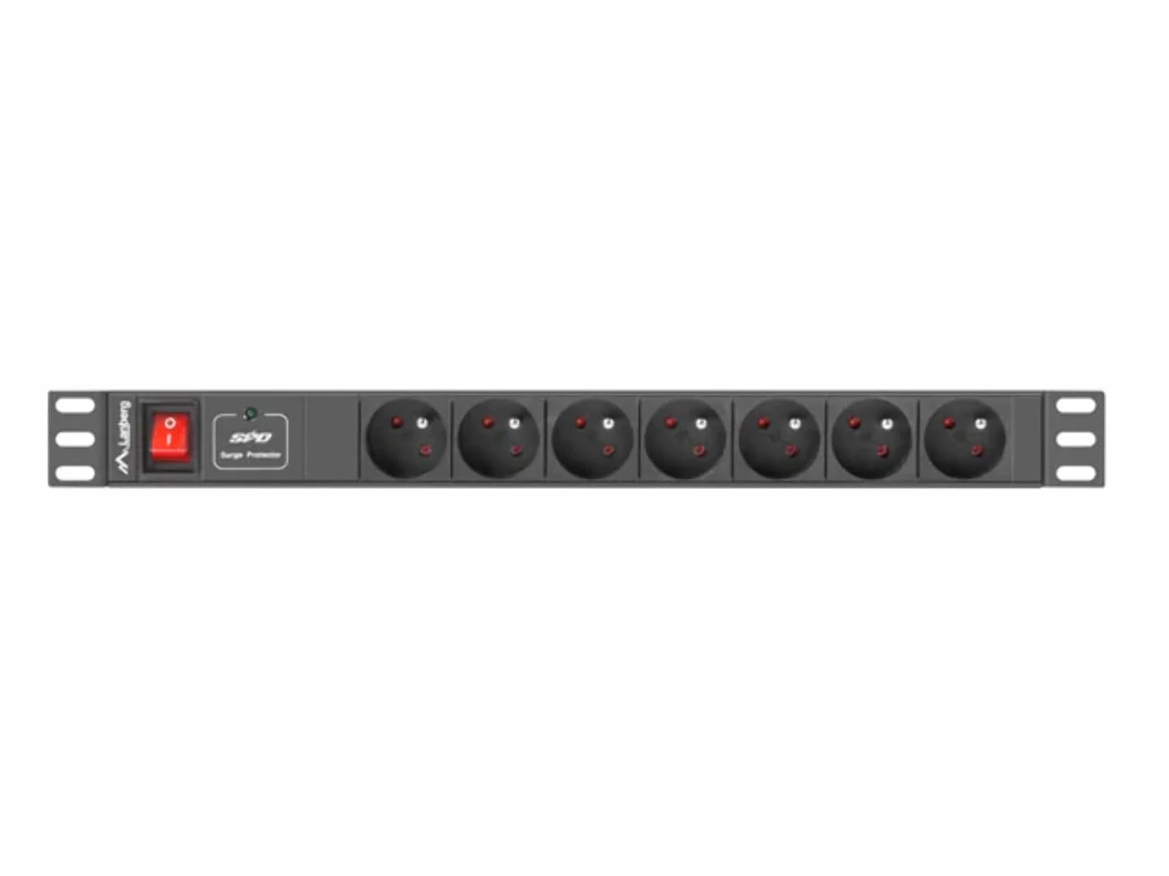 Bar RACK Lanberg PDU-07E-0200-IEC-BK (7 x UTE 10 A 2m czarny kolor)
