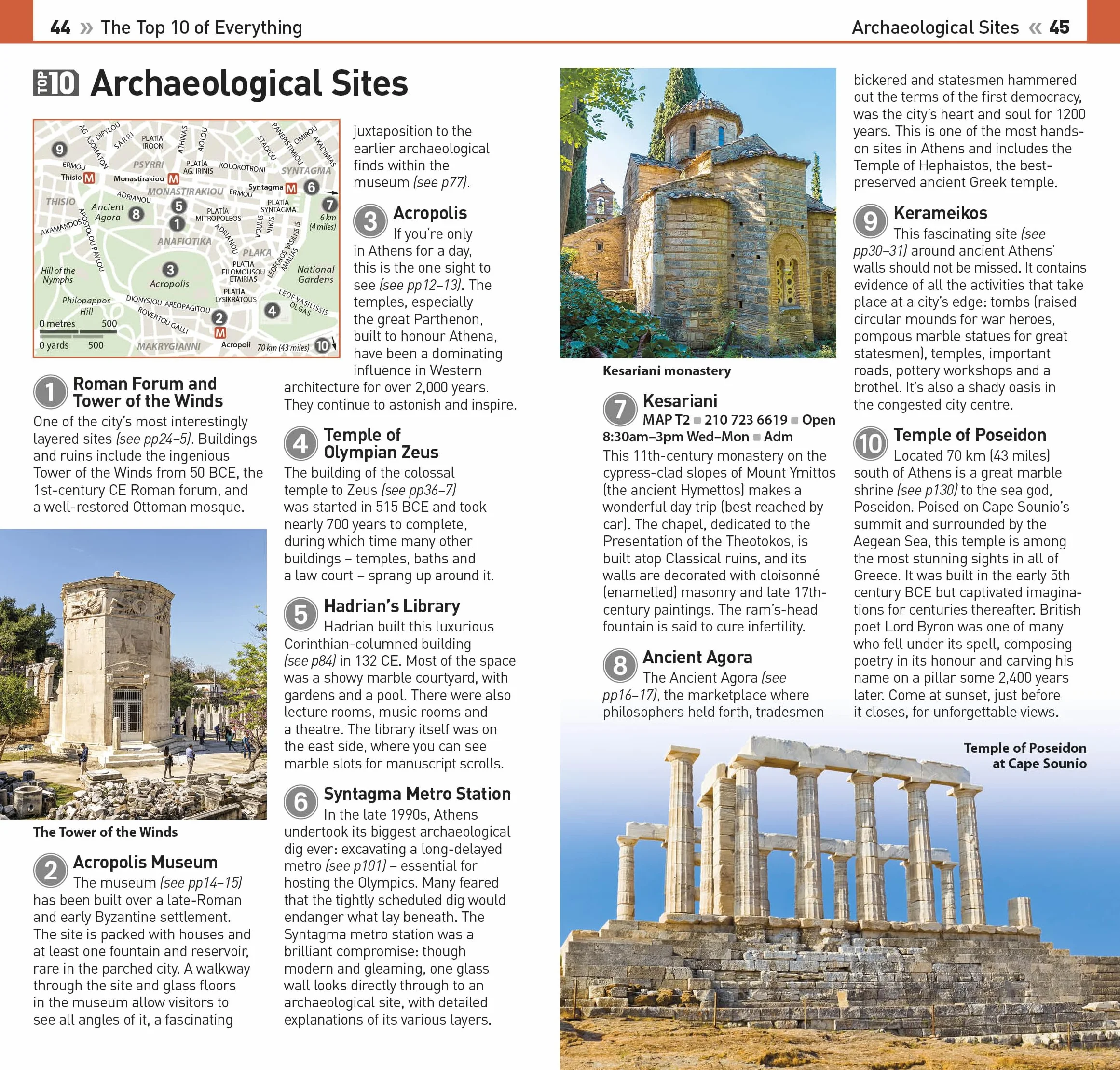 DK Top 10 Athens: Top 10 lists for your perfect trip, plus an all-weather folded map