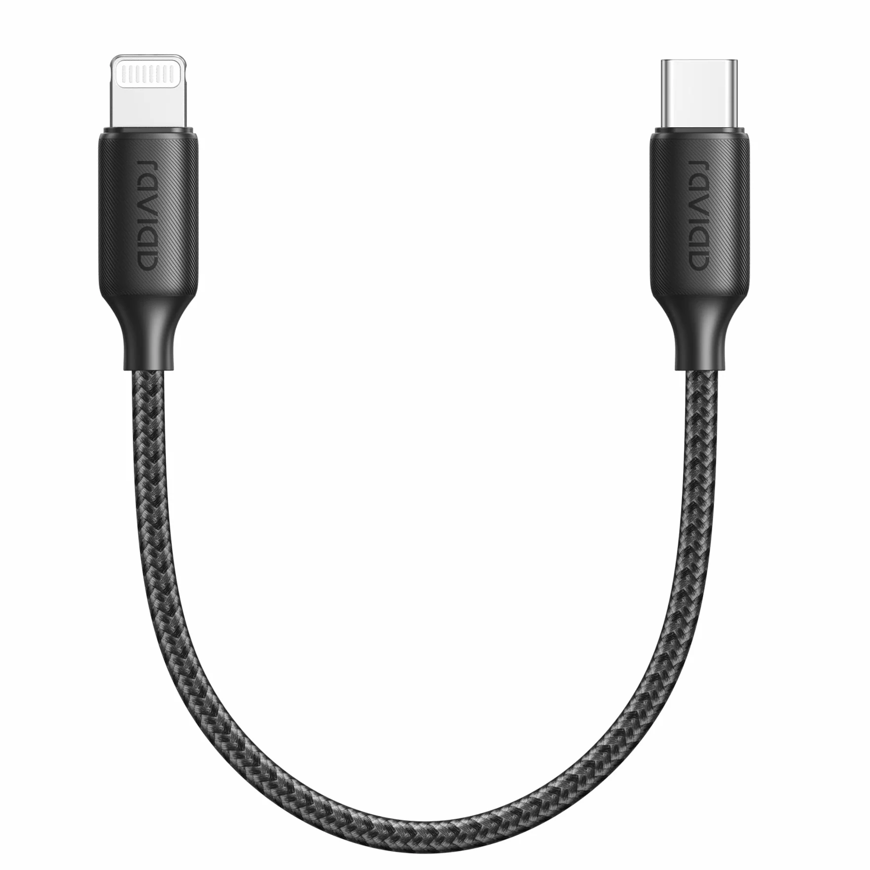 RAVIAD Kabel USB C na Lightning 0,5 m [certyfikat MFi] kabel iPhone USB typu C, nylonowy, szybkie ładowanie, do iPhone 14/13/11Pro/11 Pro Max/11/SE 2020/XR/XS/X/8/8 Plus