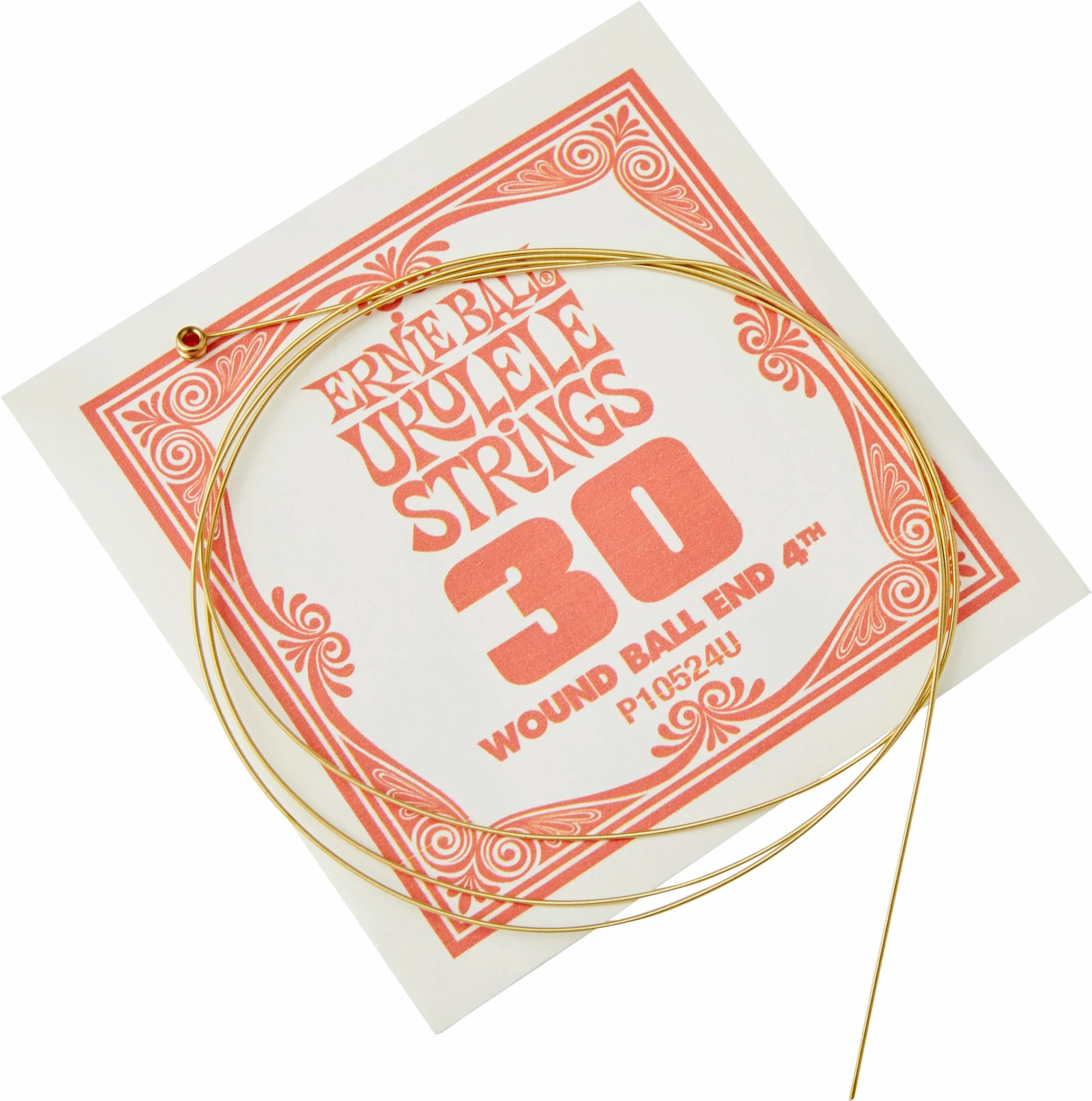 Ernie Ball Concert/Tenor Clear Nylon Ball End Ukulele Strings w/Wound G