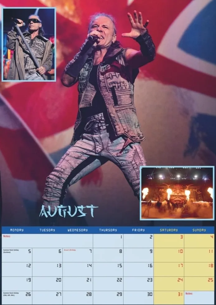 Iron Maiden Posterkalender 2025: Das war Ein Jahr mit Edward the Head für alle Fans der New Wave of British Heavy Metal. Wandkalender. 29,7 x 42 cm. Hochformat