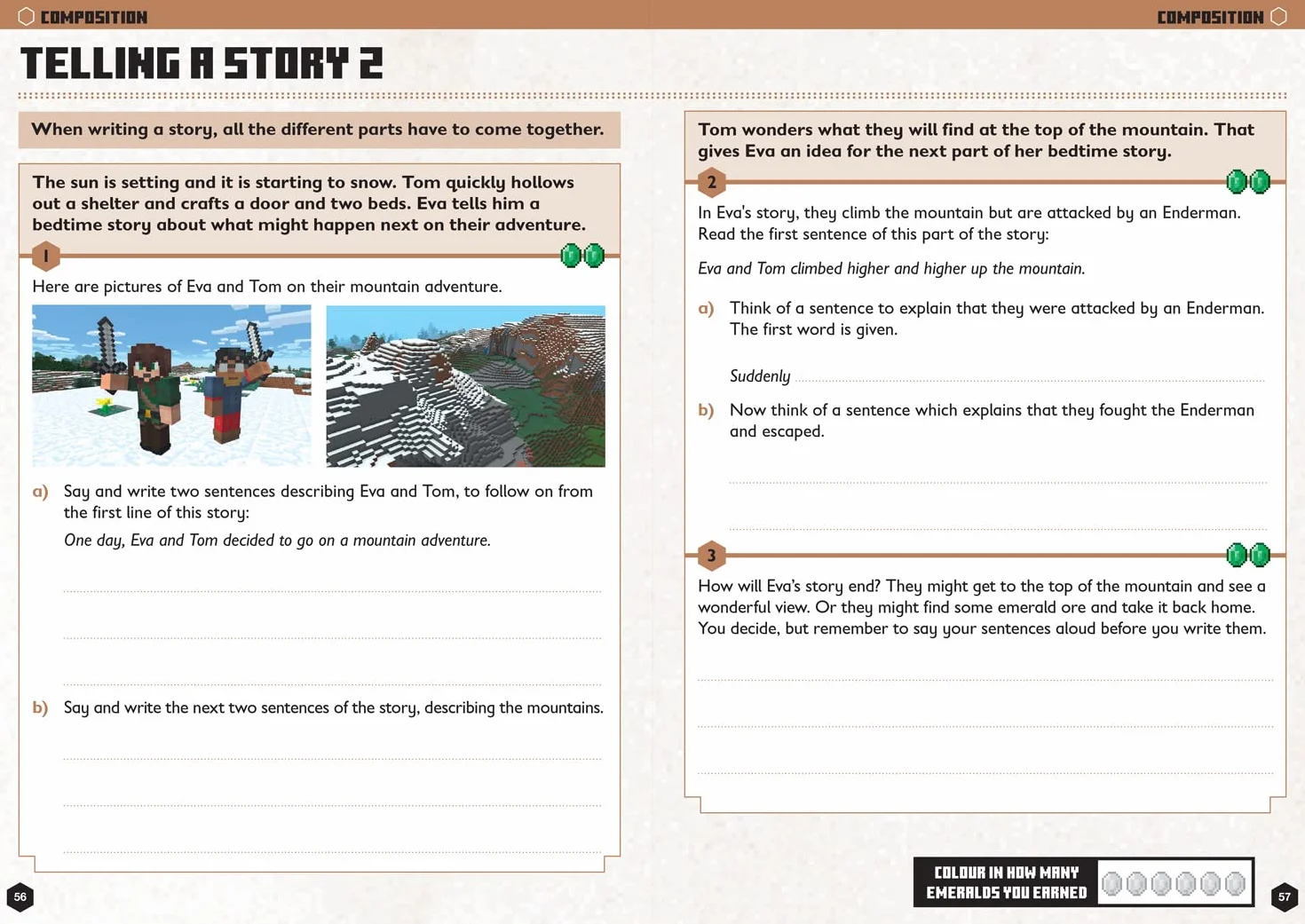 Minecraft English Ages 5-6: Official Workbook