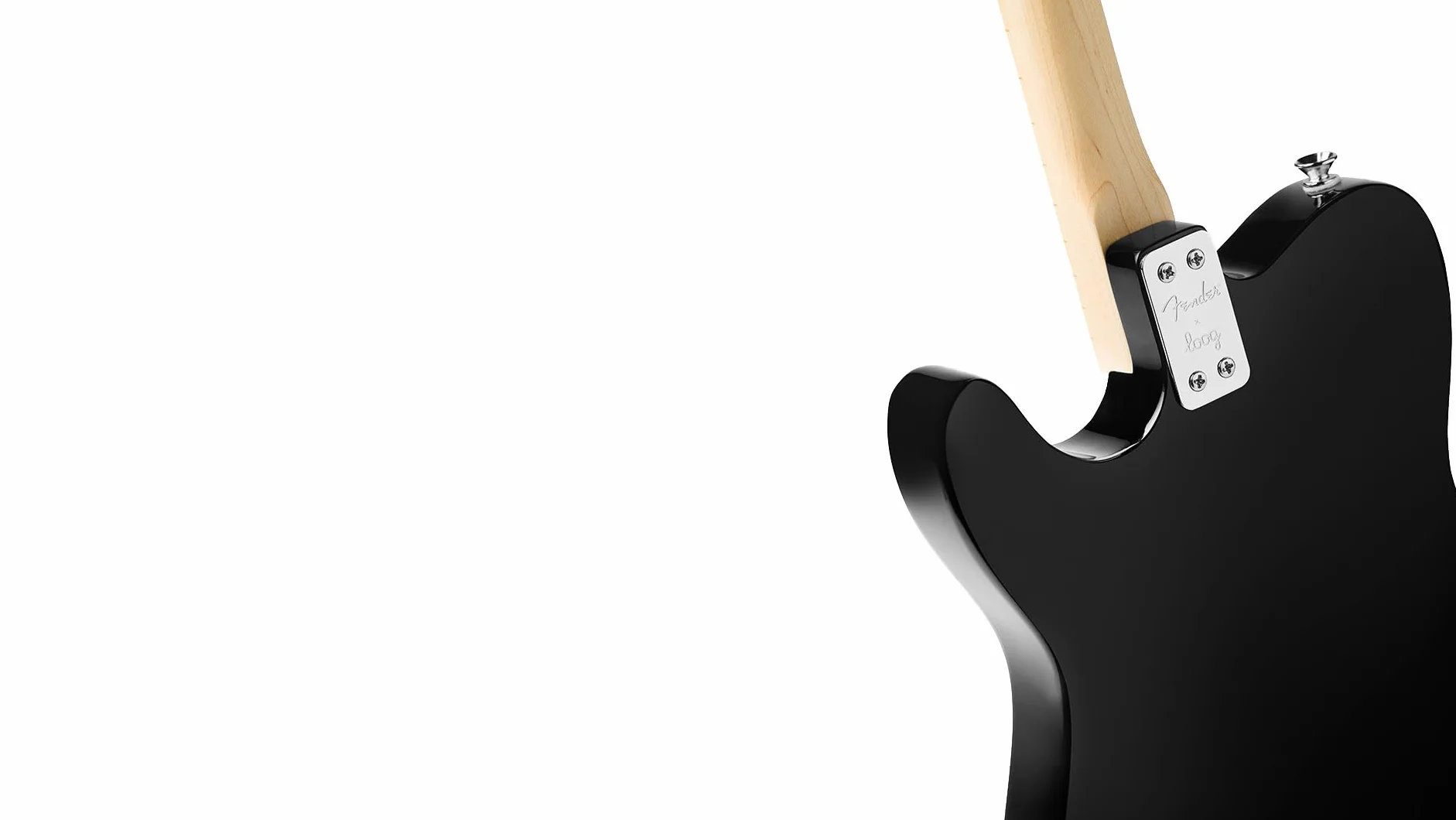Fender x Loog Telecaster dziecięca gitara elektryczna 3 struny zestaw dla początkujących (czarny)