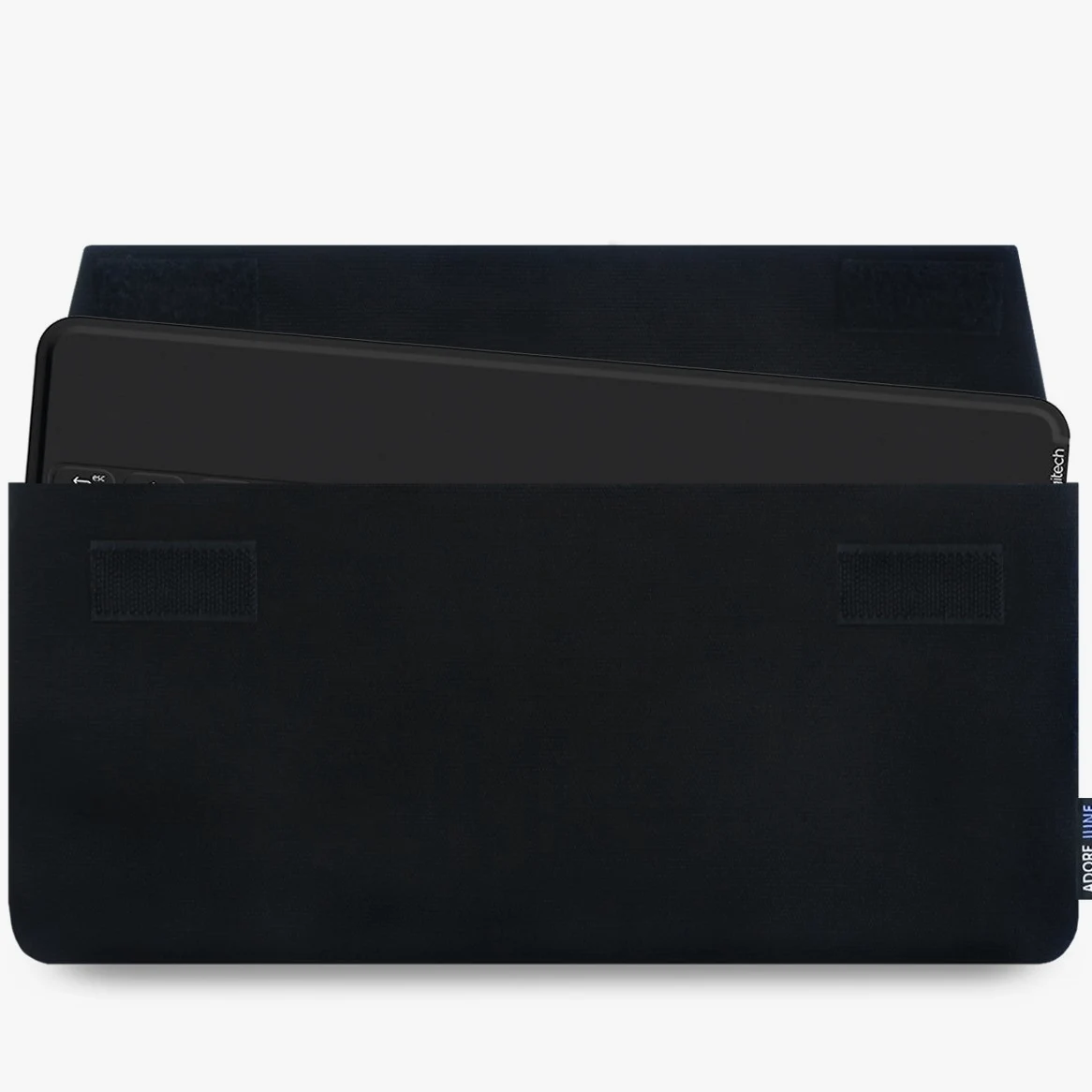 Adore June Keeb etui ochronne kompatybilne z Logitech Keys-to-Go Keyboard, praktyczne etui materiałowe do przenoszenia klawiatury, czarne