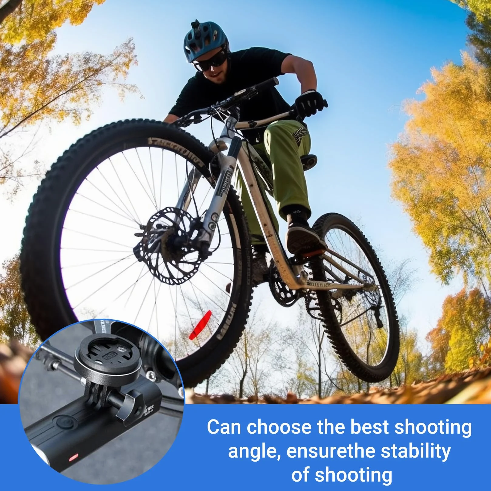 1 Komplet Uniwersalny Uchwyt Rowerowy do i Garmin, Adapter do Kamery Sportowej i Komputera Rowerowego, Kompatybilny z Garmin Edge (Rozstaw Otworów 22-24mm)