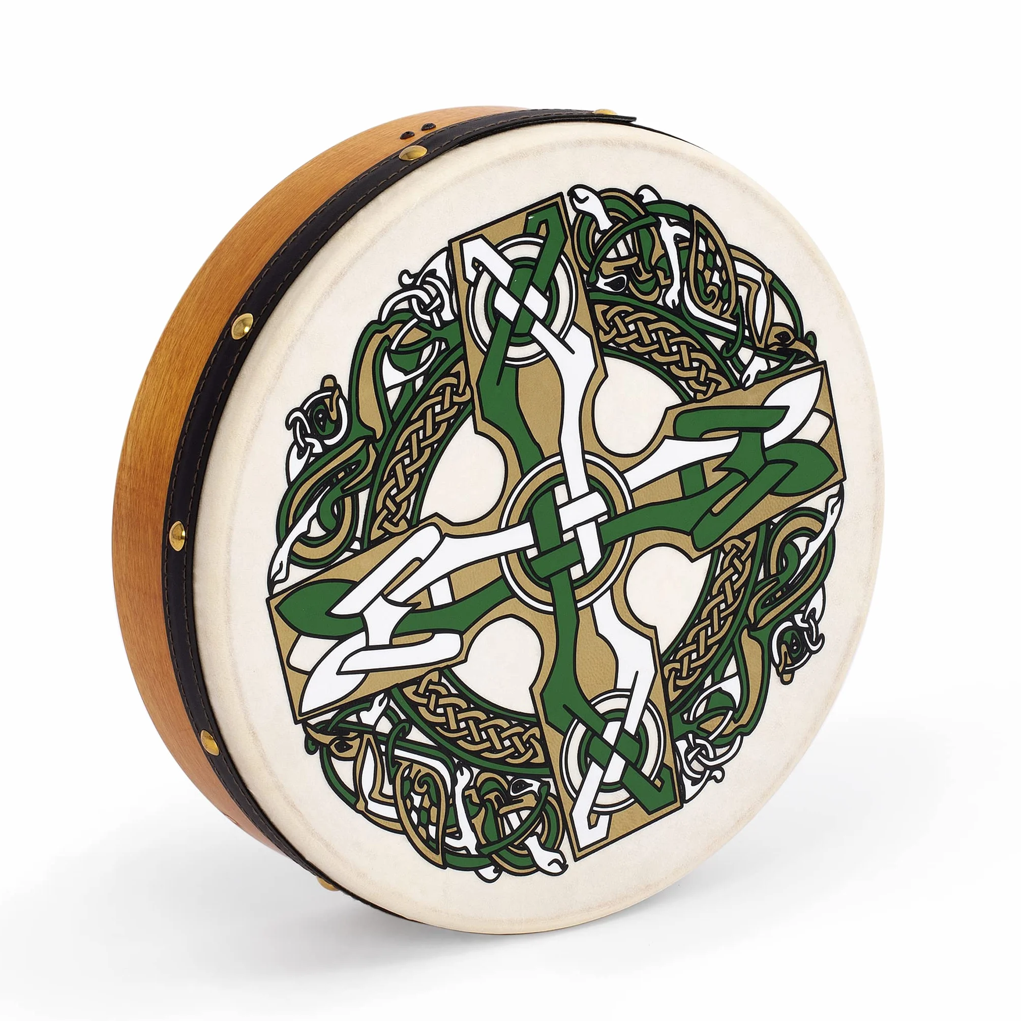 Bodhran 30 cm Krzyż gaelicki z torbą i trzepaczką