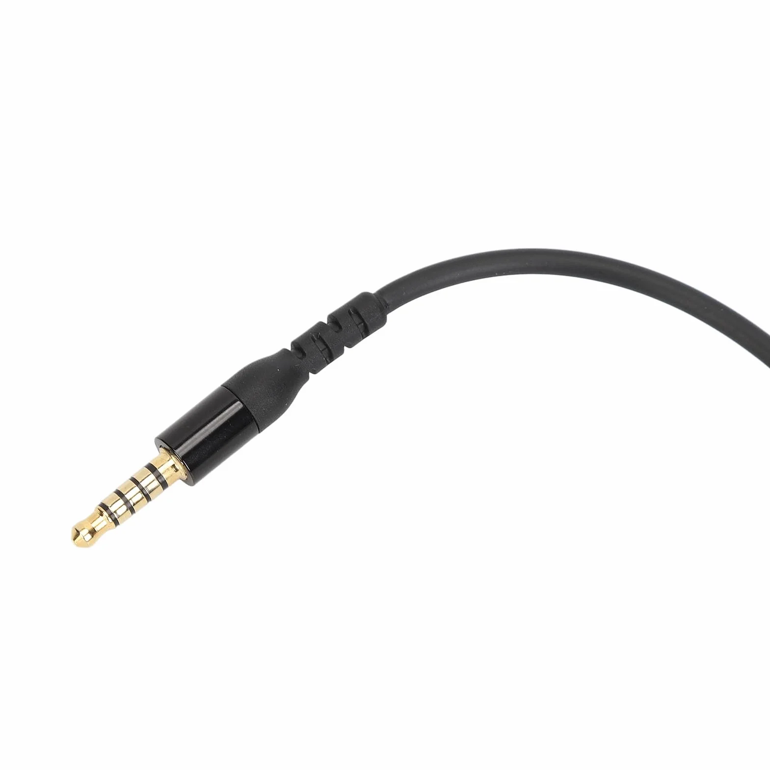 Fockety Zamienny kabel audio, 3,5 mm, 5-biegunowy, zamienny kabel kompatybilny z Nova 7 / Nova Pro, zestaw słuchawkowy do gier, kąt 135 stopni, 2 m (czarny)