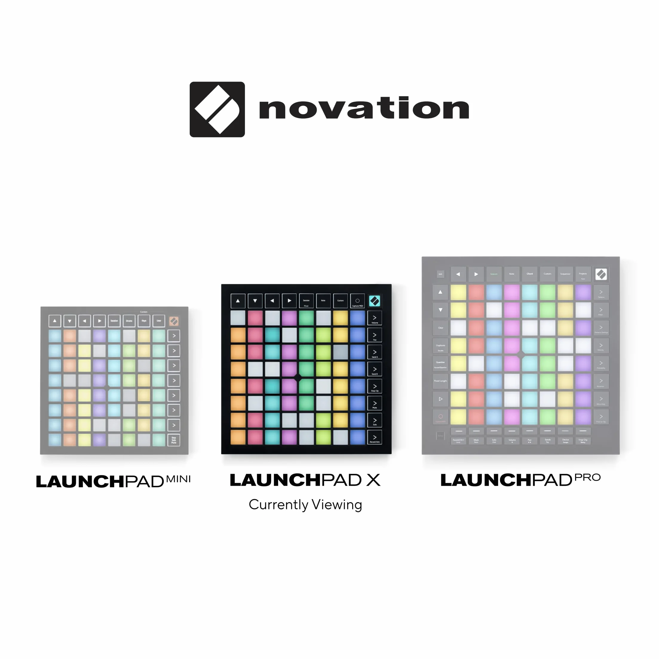 Novation Launchpad X MIDI Grid Kontroler do Ableton Live / Logic Pro, łatwe sterowanie, dynamiczne odtwarzanie nut, tryby Scale