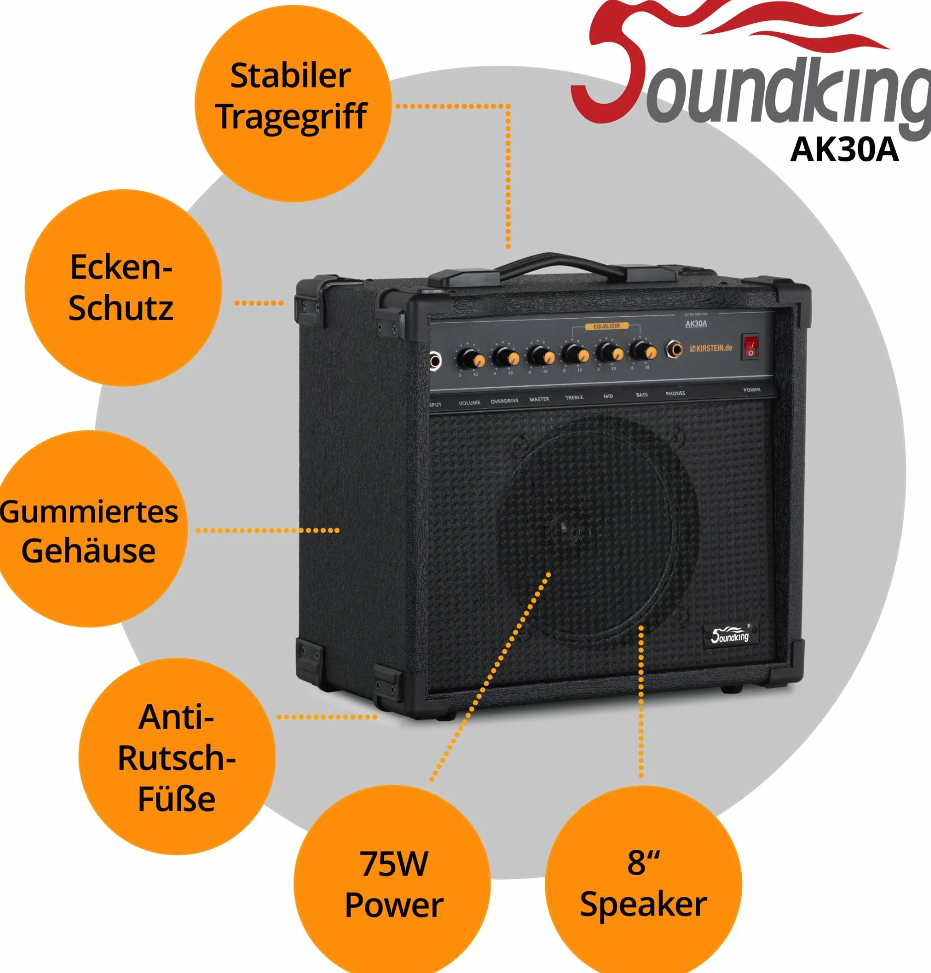 Rocktile Pro ST60-BK gitara elektryczna All Black AK20A zestaw – korpus mahoniowy, humbucker i przetwornik Single-Coil, w zestawie wzmacniacz kombi i kabel – idealny zestaw do gitary elektrycznej dla