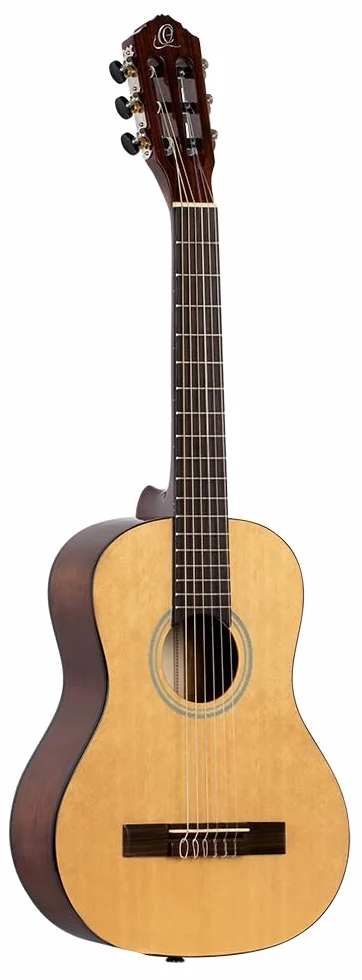 Ortega Guitars 1/2 Classical Guitar – Seria Student – Świerk/Katalpa, Wykończenie Naturalne, Połysk (RST5-1/2)