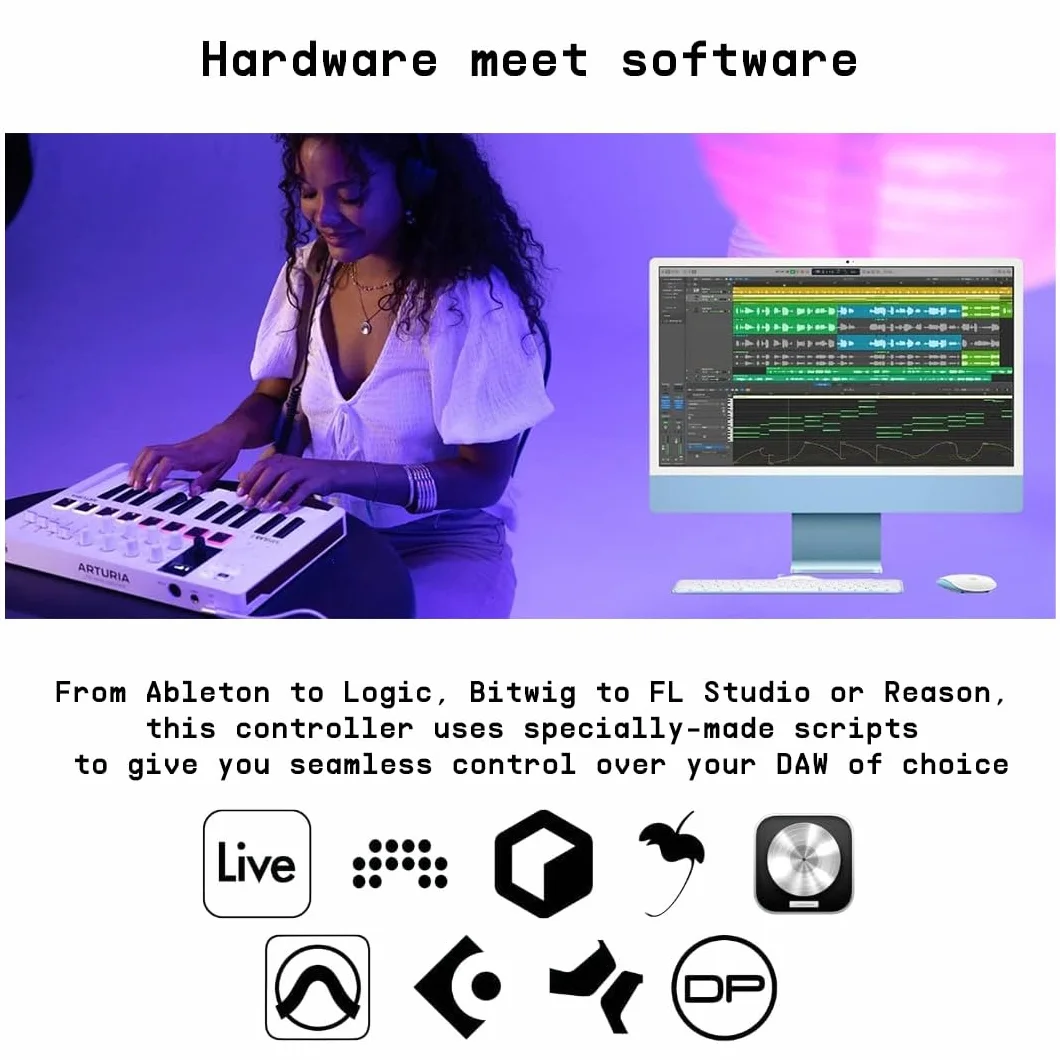 Arturia Minilab 3 Kontroler Midi, Czarny, 35,56 x 22,86 x 5,08 cm