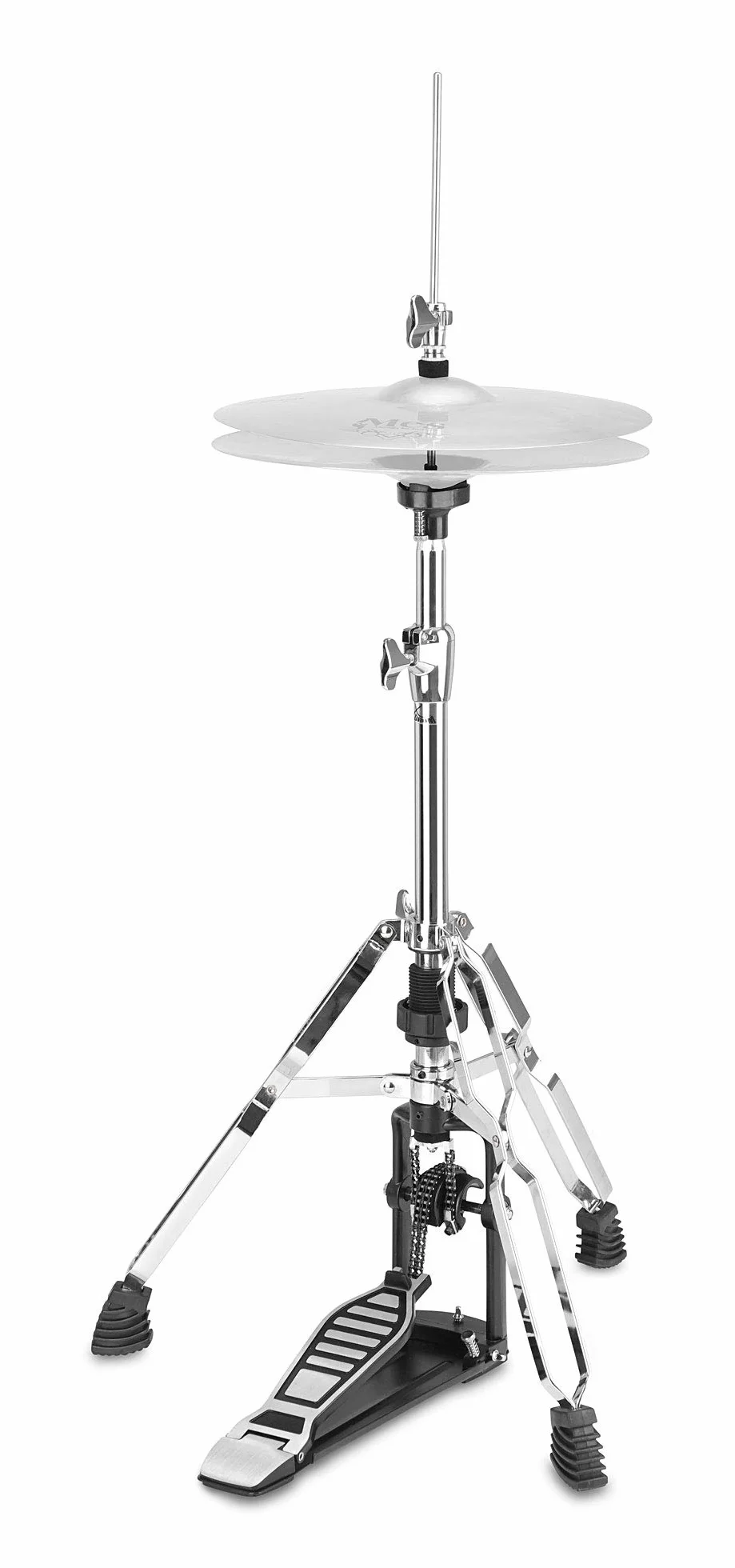 XDrum Stojak Hi-Hat Pro (stabilna płyta podłogowa, masywna podstawa z podwójnym łańcuszkiem, płynna regulacja napięcia sprężyny)