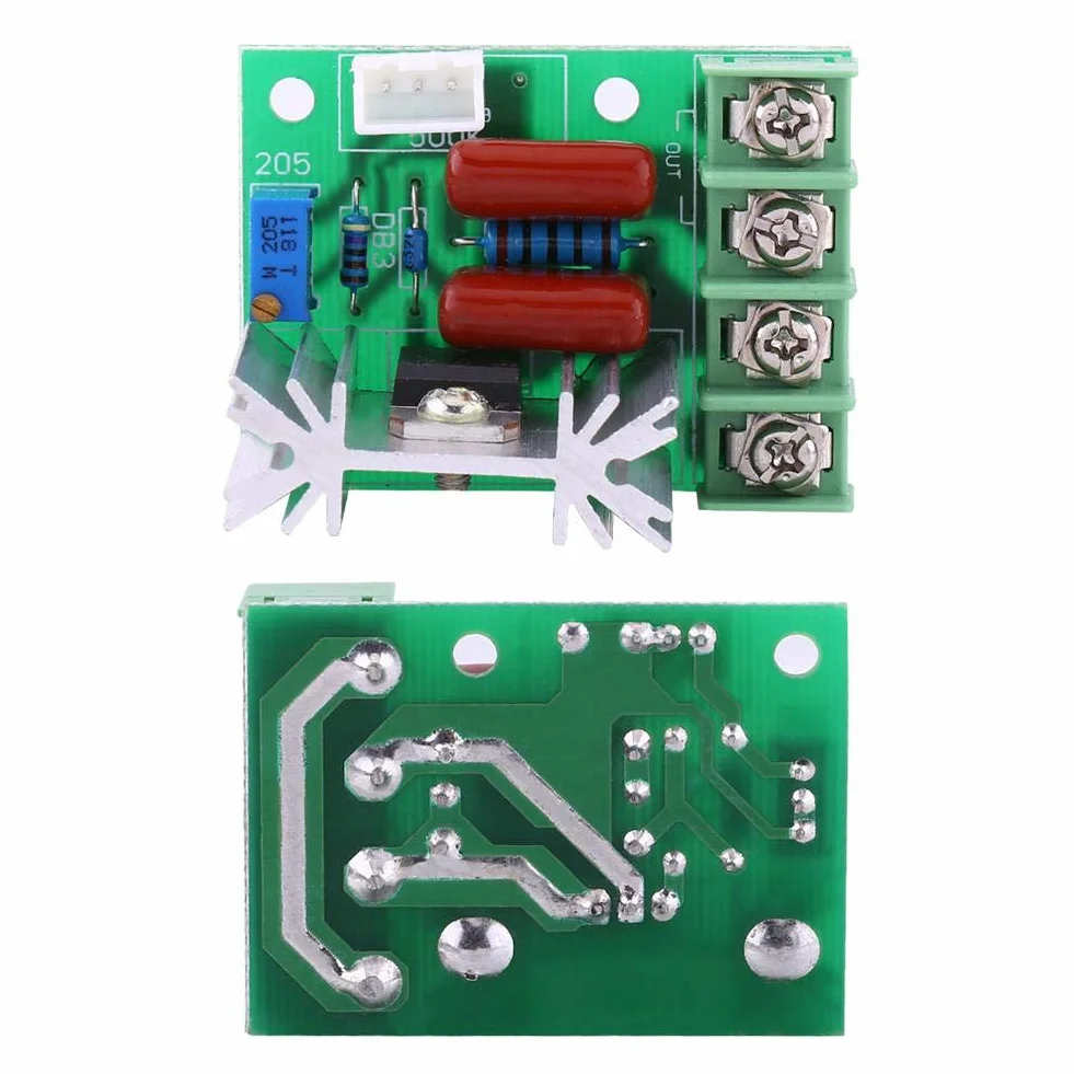 Akozon elektryczny regulator napięcia, moduł AC 50-220 V, 2000 W, SCR, regulator temperatury/prędkości obrotowej silnika, sterowanie jasnością, ściemniaczem, prędkością lub temperaturą
