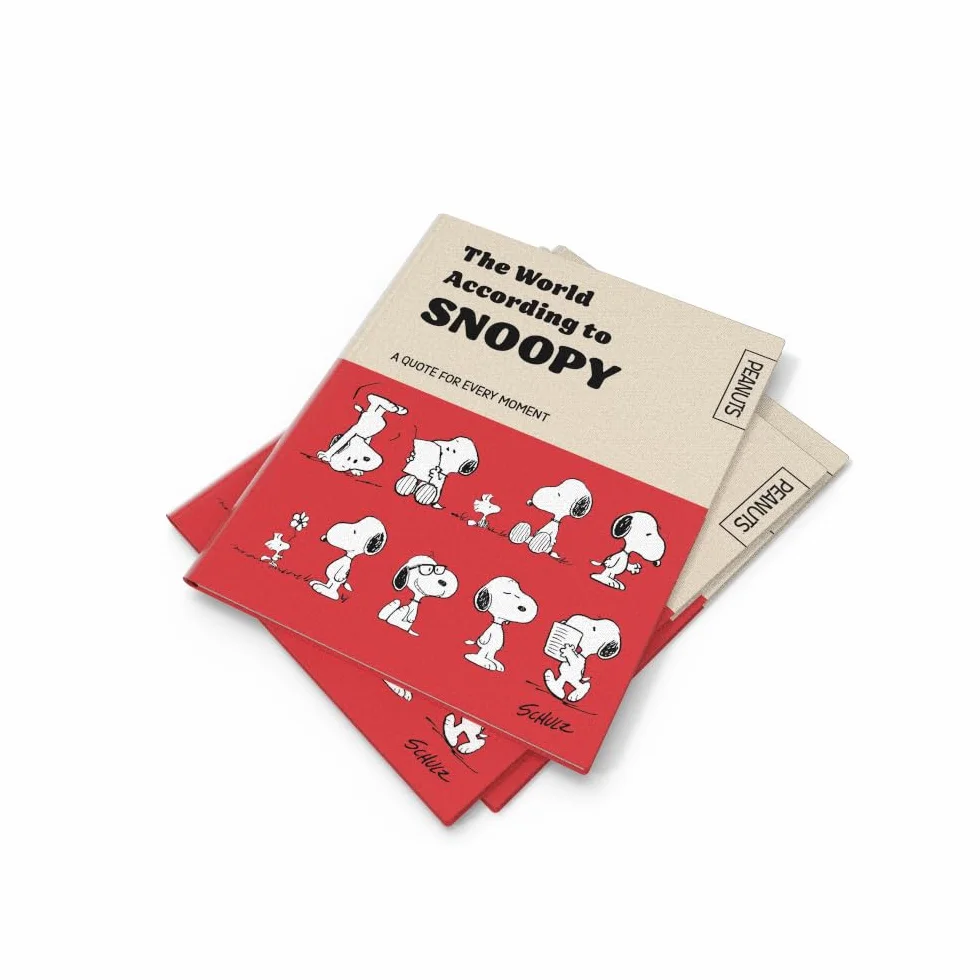 Official Peanuts: The World According to Snoopy: ALL NEW, a gift book of iconic quotes from the comic strips, celebrating 75 years of Peanuts!
