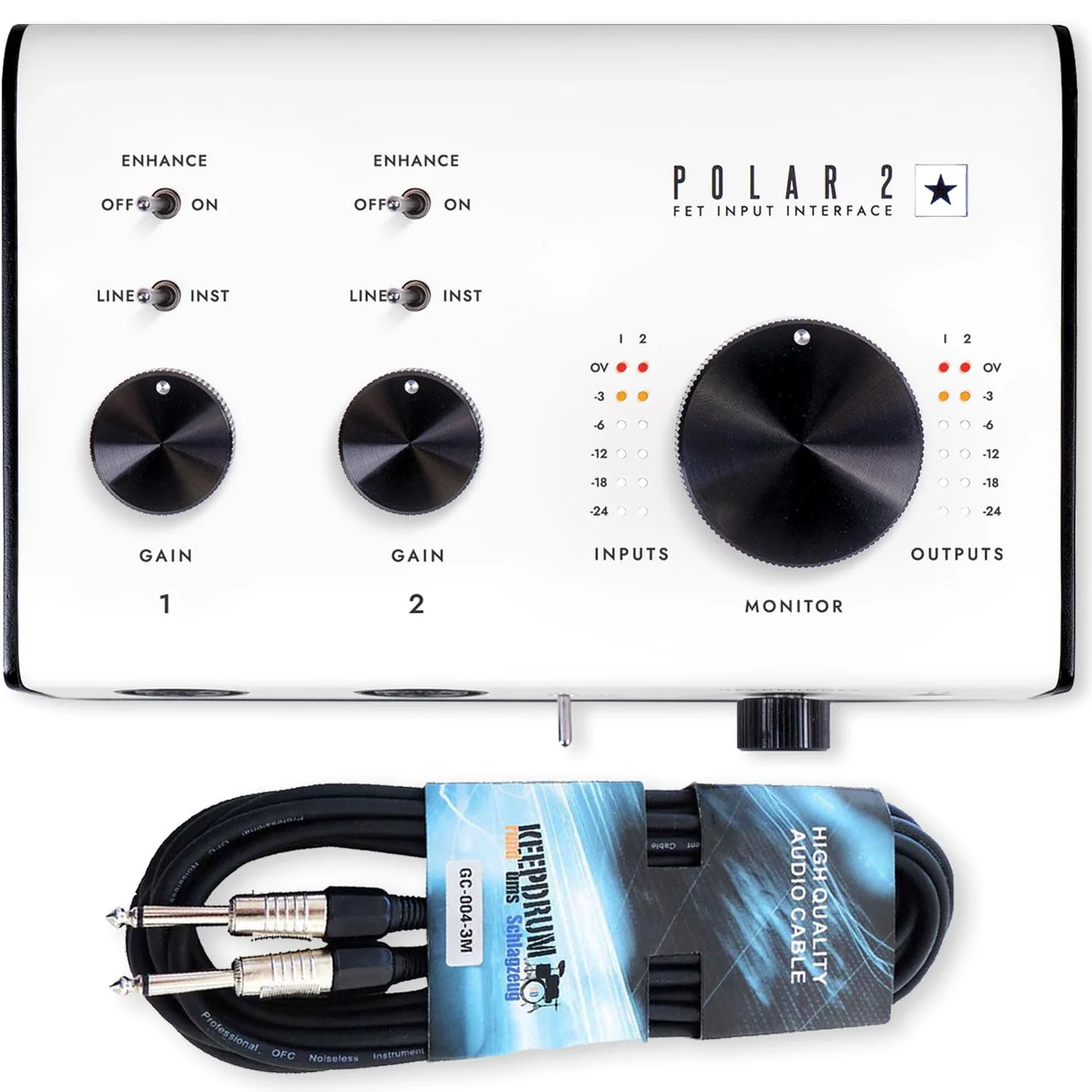Blackstar Polar 2 interfejs audio 2-kanałowy z keepdrum kabel jack