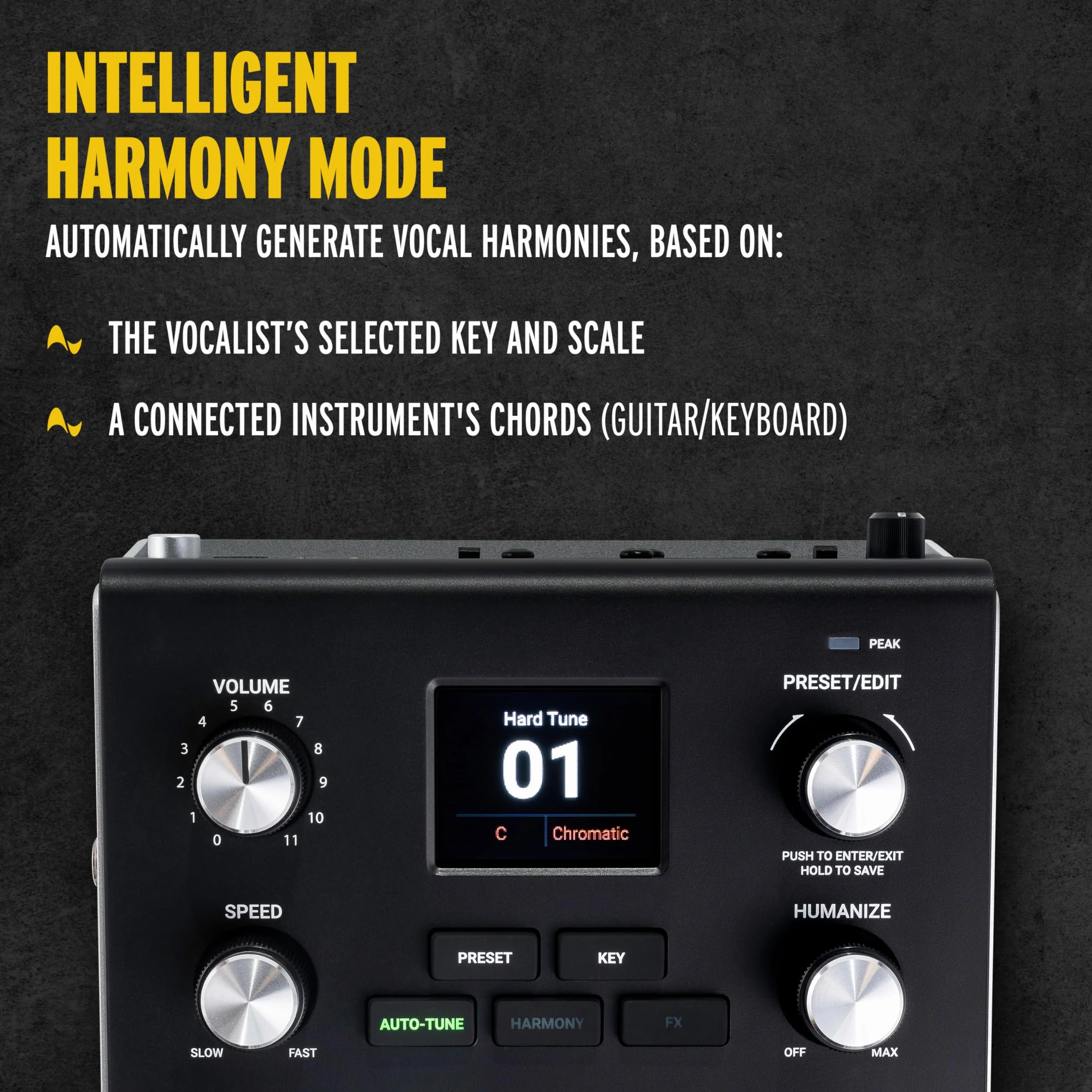 HeadRush VX5 Procesor wokalny z Antares AutoTune z korekcjąwysokości, Harmonizacja głosu, wej gitarowym i mikrofonowym oraz interfejsem audio