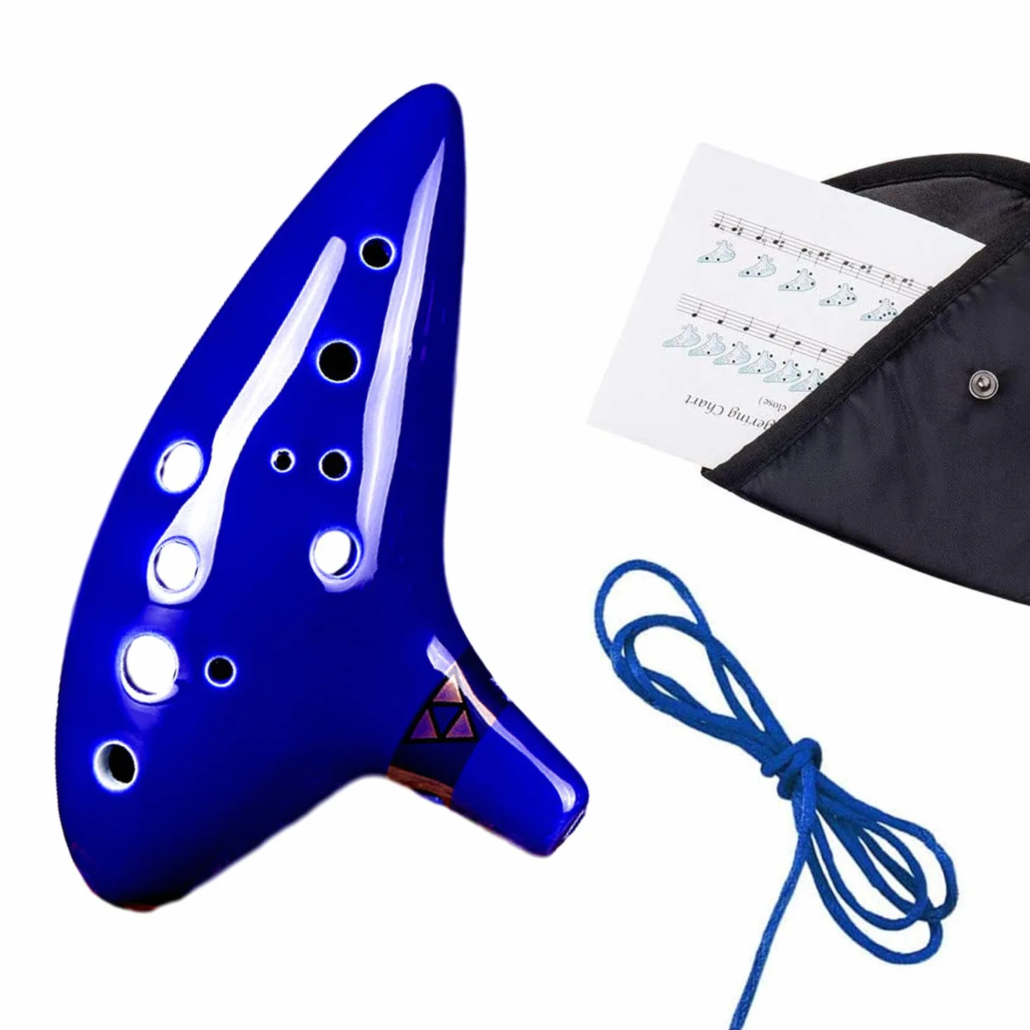 GERUI Zelda Ocarina, 12 utworów, legenda Zelda z czasów, Alto C Triforce Link-Cosplay ceramiczna replika