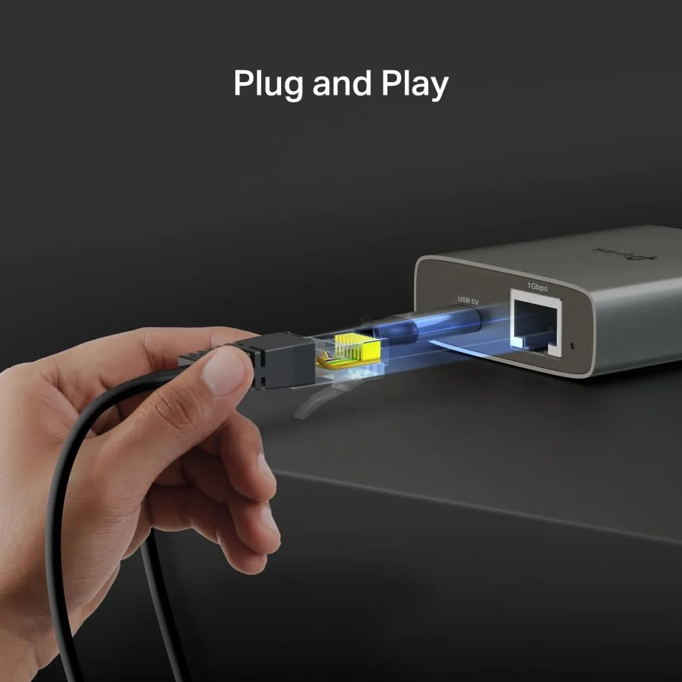TP-Link EH210 Gigabitowy rozdzielacz Ethernet, 1 do 2 Gigabit Speed 1000 Mb/s, kompatybilny z kablami Ethernet Cat 8/7/6/5e/5, obudową ze stopu aluminium, Plug&Play