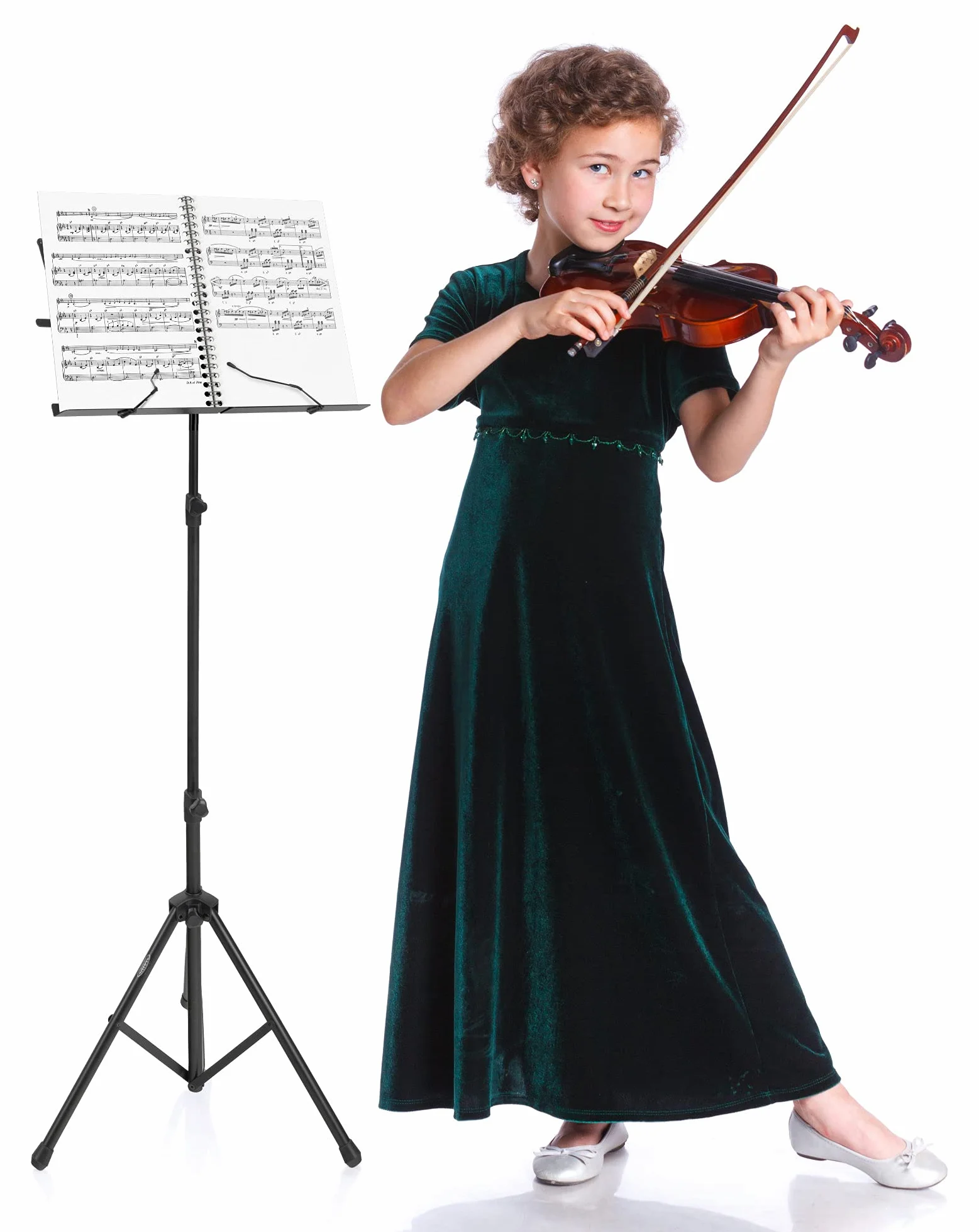 Classic Cantabile Stojak na nuty Easy czarny 45-118 cm 1,2 kg