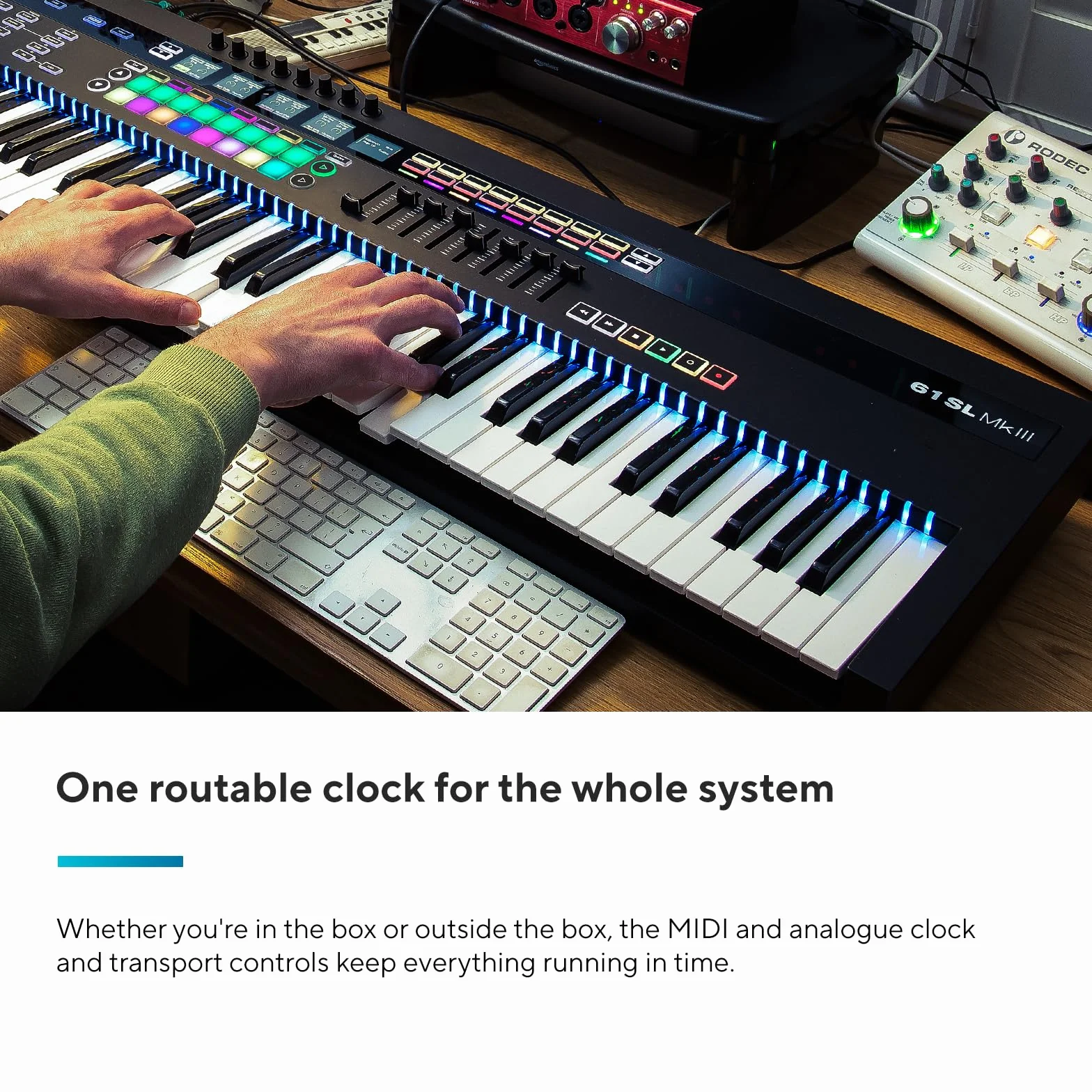 Novation 61Sl Mkiii Klawiatura Kontrolera, Czarny, 61 klawiszy