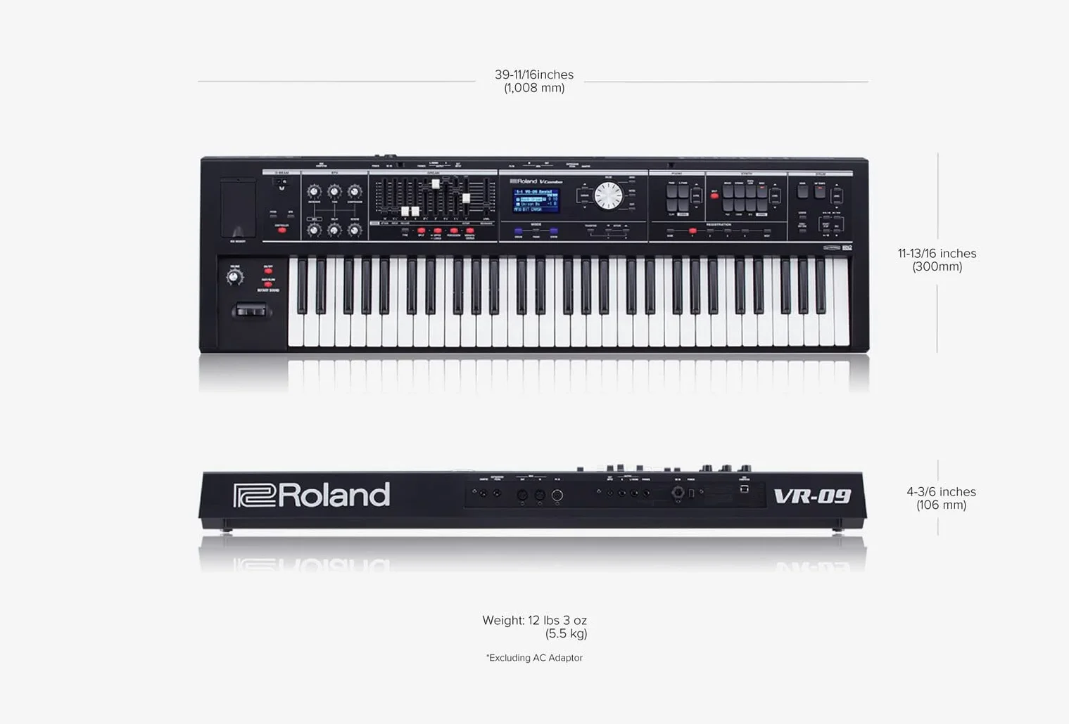 Roland V-COMBO VR-09-B Live Performance Keyboard