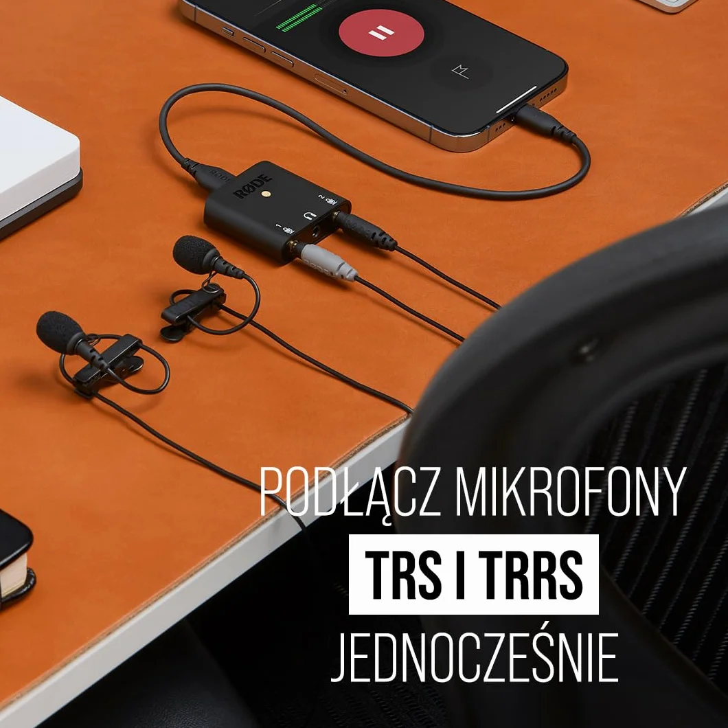 RØDE AI-Micro Ultra-kompaktowy dwukanałowy interfejs audio dla komputerów, smartfonów i tabletów