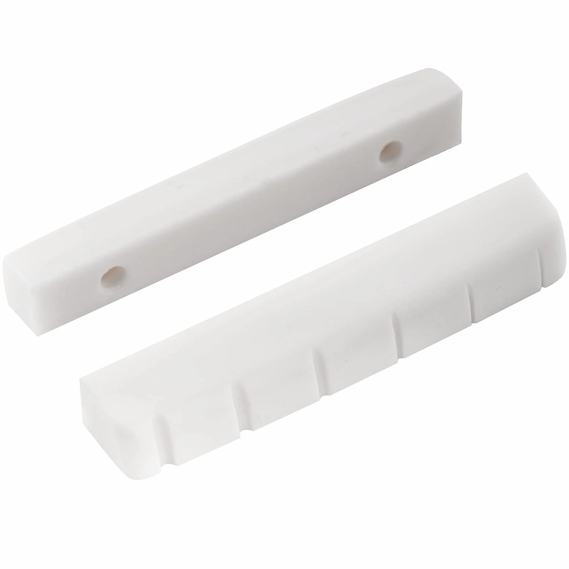 Musiclily Pro Plastik żywicy Mocznikowej 44mm Siodełko Gitarowe typu LP do Gitary Elektrycznej Les Paul, Biały(2 szt.)