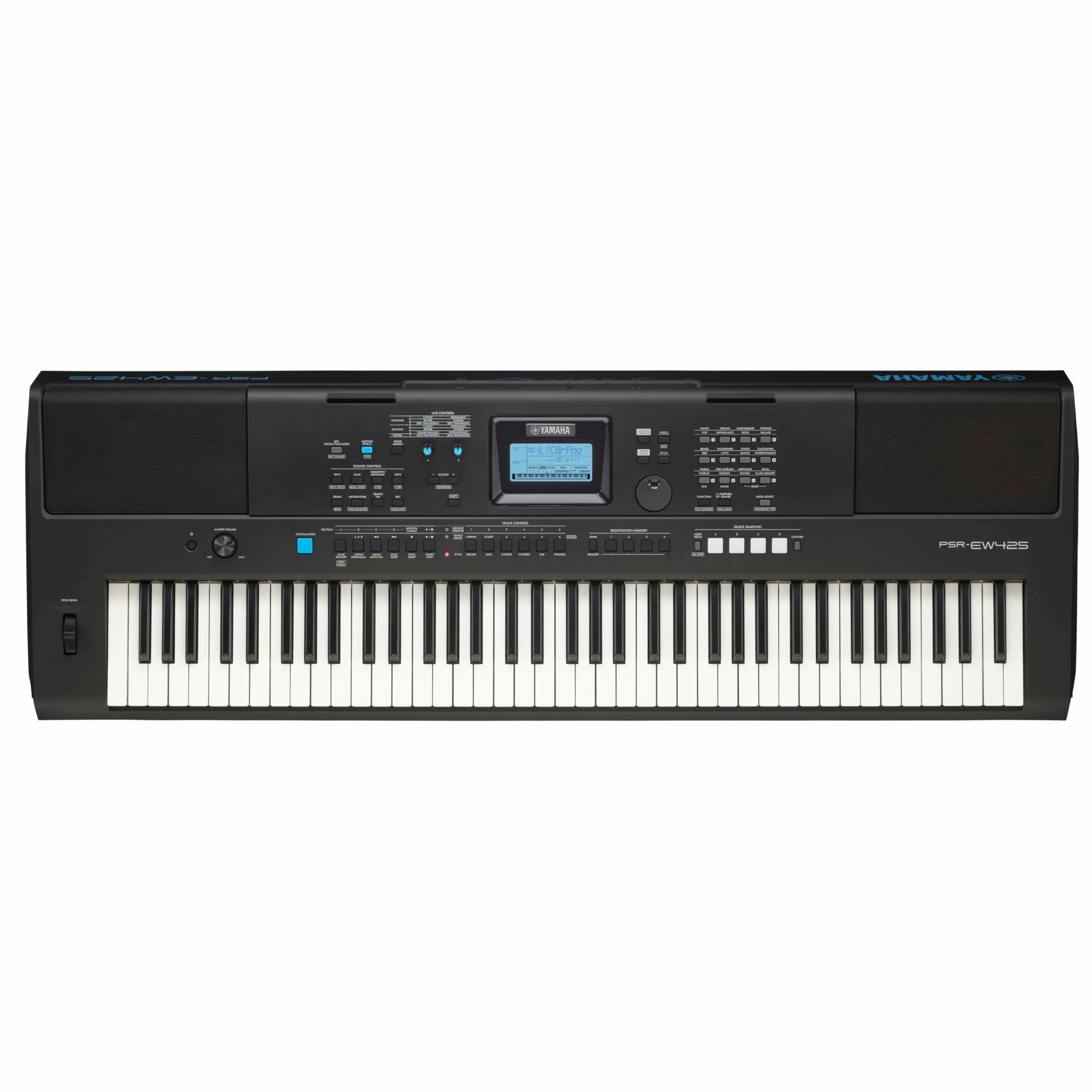 Yamaha Psr-Ew425 Keyboard, Czarny, 76 Klawiszy
