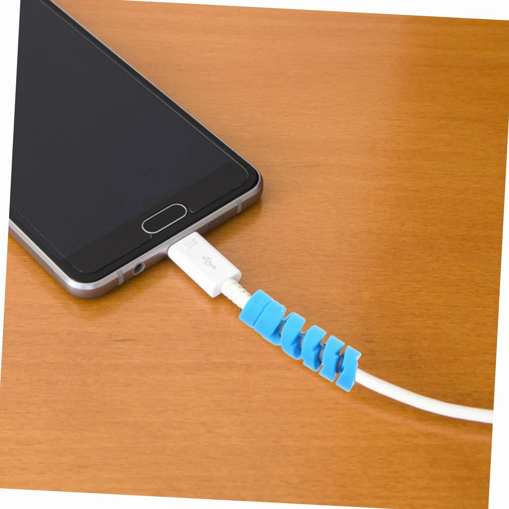 30szt Tuleja Ochronna Kabla Danych Elastyczna Osłona Kabla Spiralna Osłona Przewodu Usb Zabezpieczenie Kabla Myszy Kabel Do Ładowania Żel Krzemionkowy Przeciwzłamaniowy