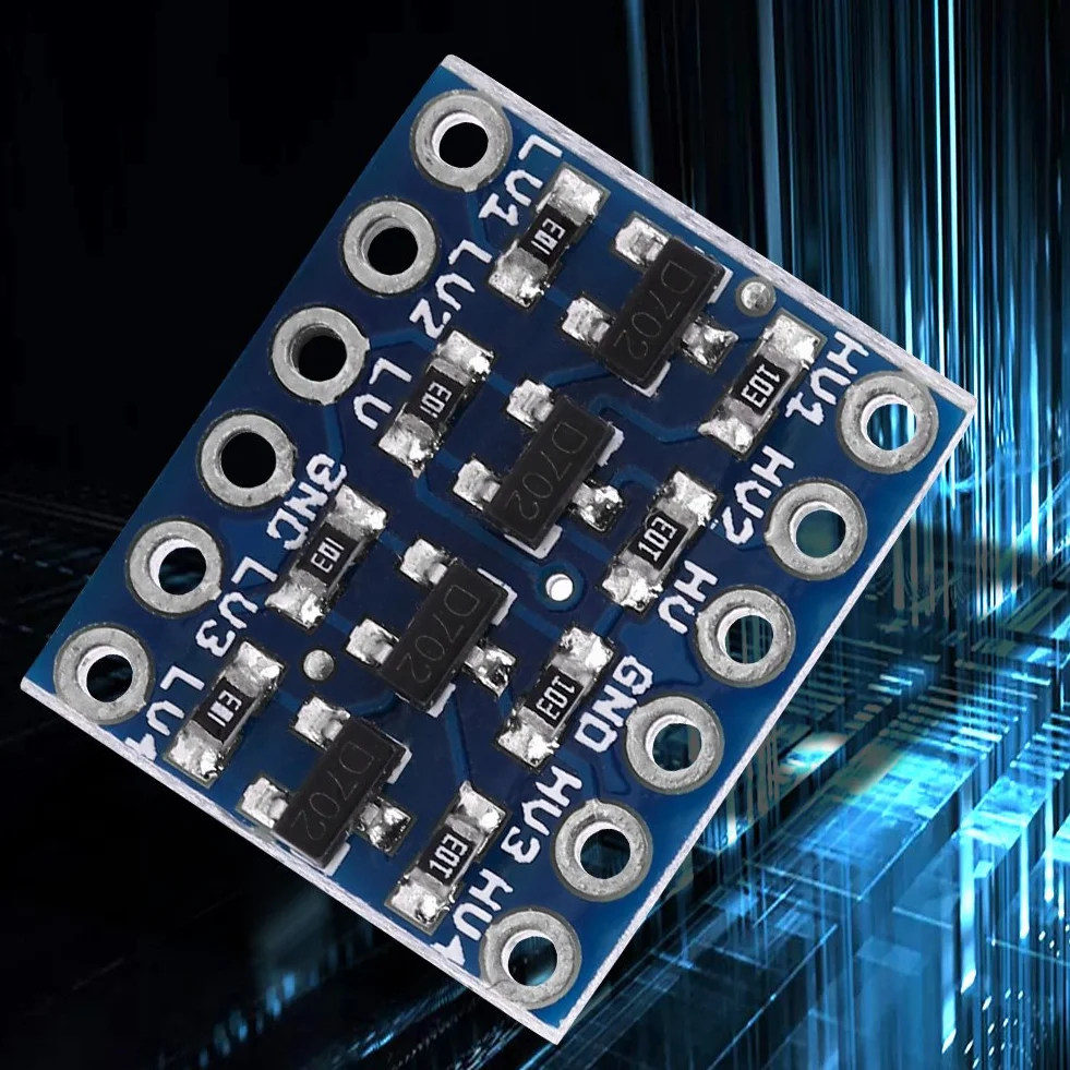 Moduł logiczny Akozon Dwukierunkowy konwerter poziomów binarnych IIC I2C 5 V do 3,3 V dla